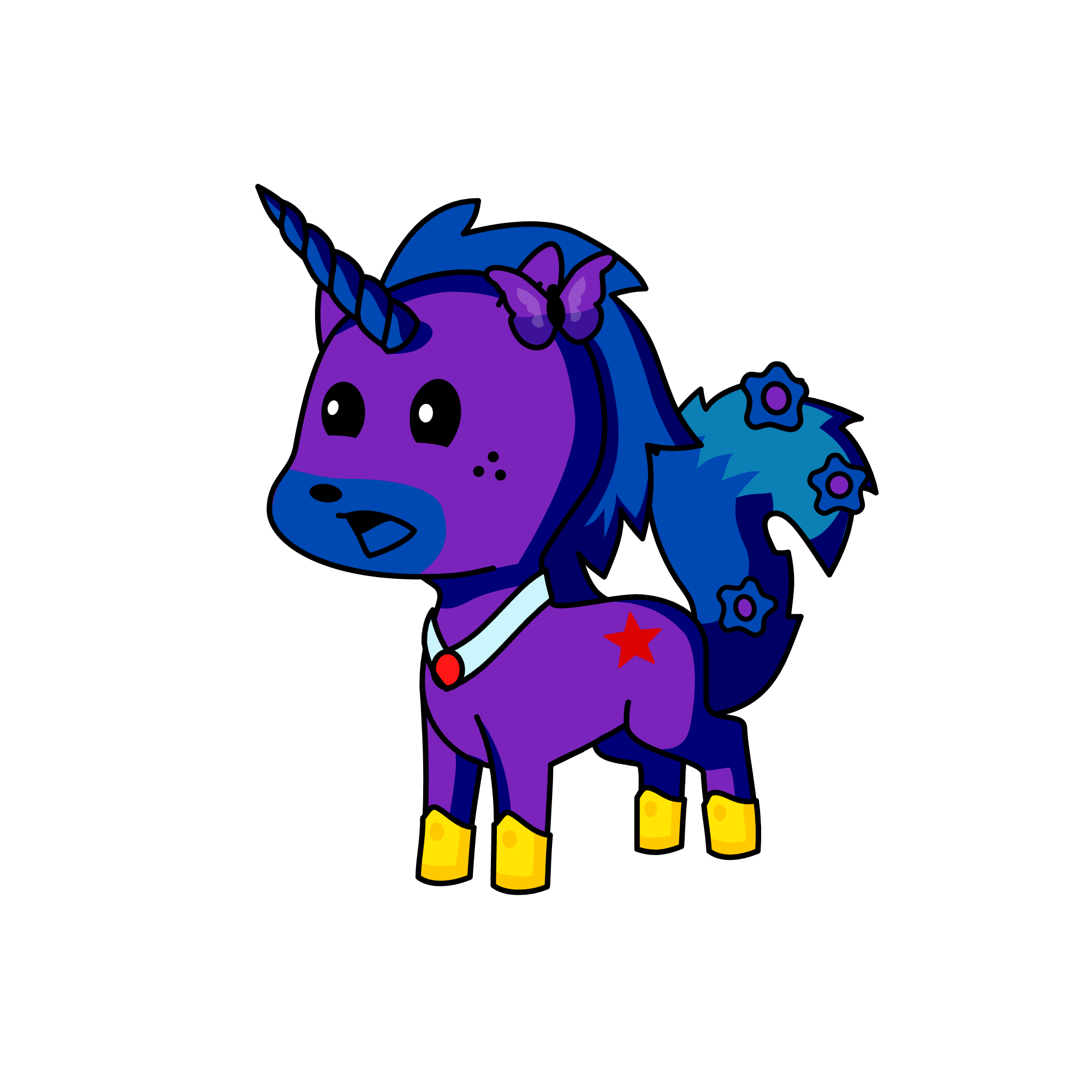 7, the unicorn