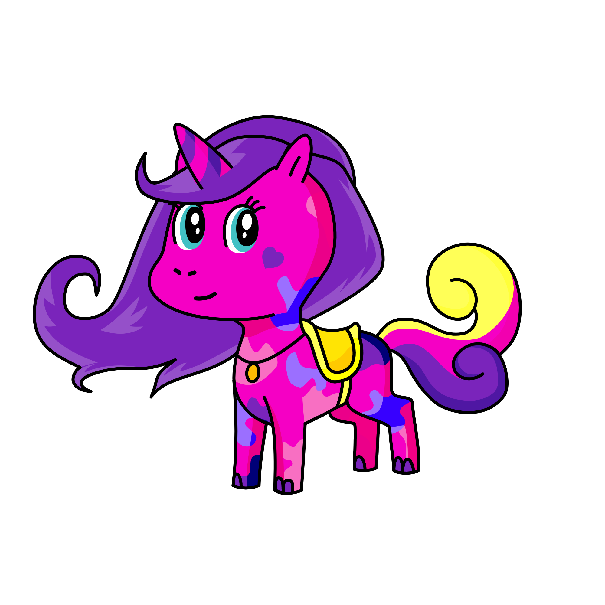 Beautiful Pink, the unicorn