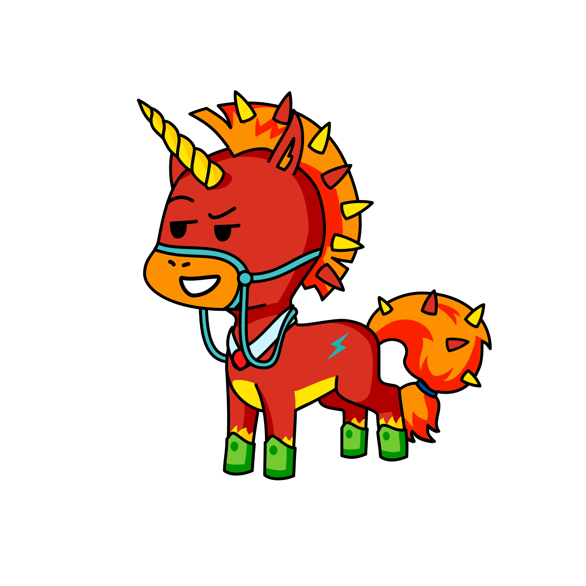 Fire, the unicorn
