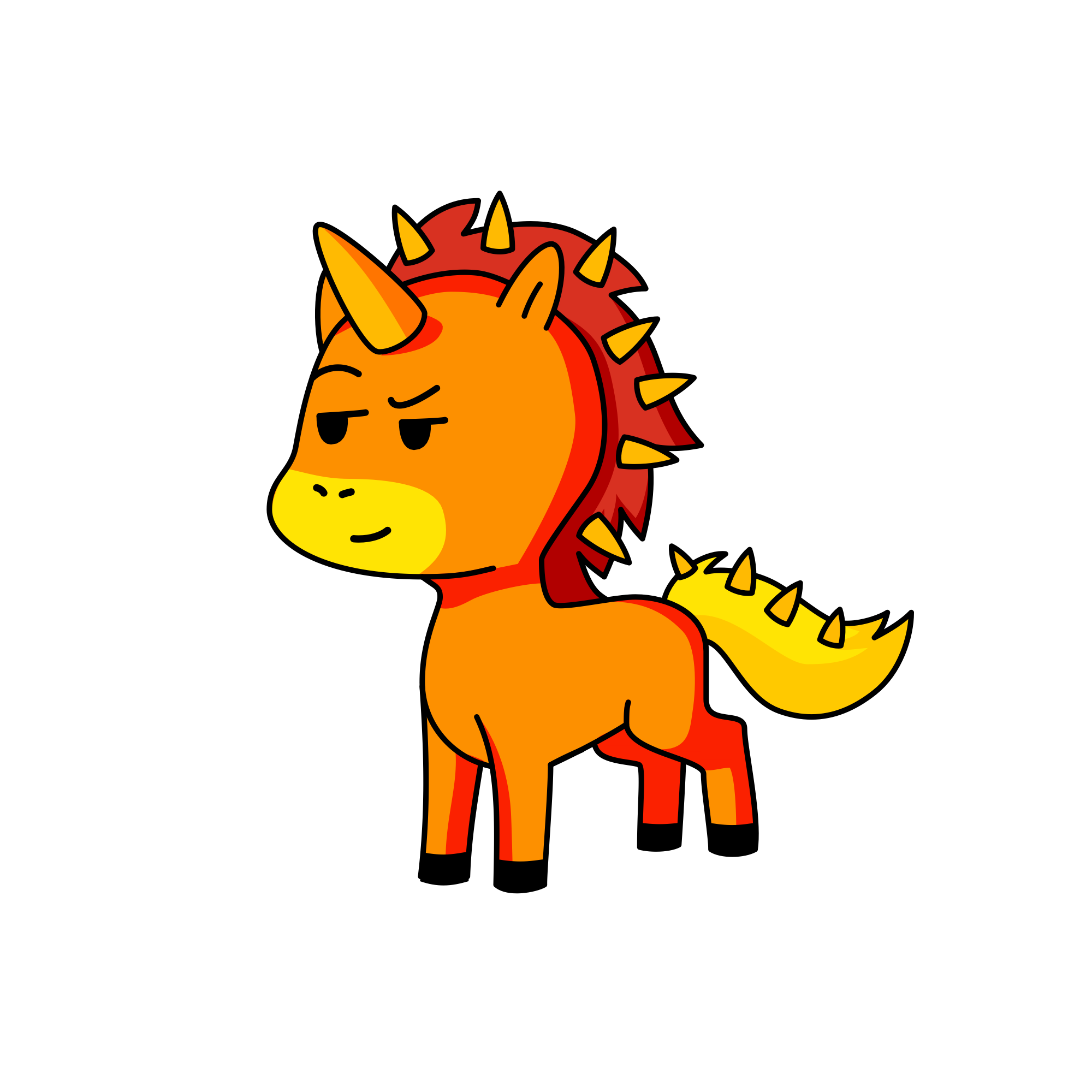 Flame, the unicorn