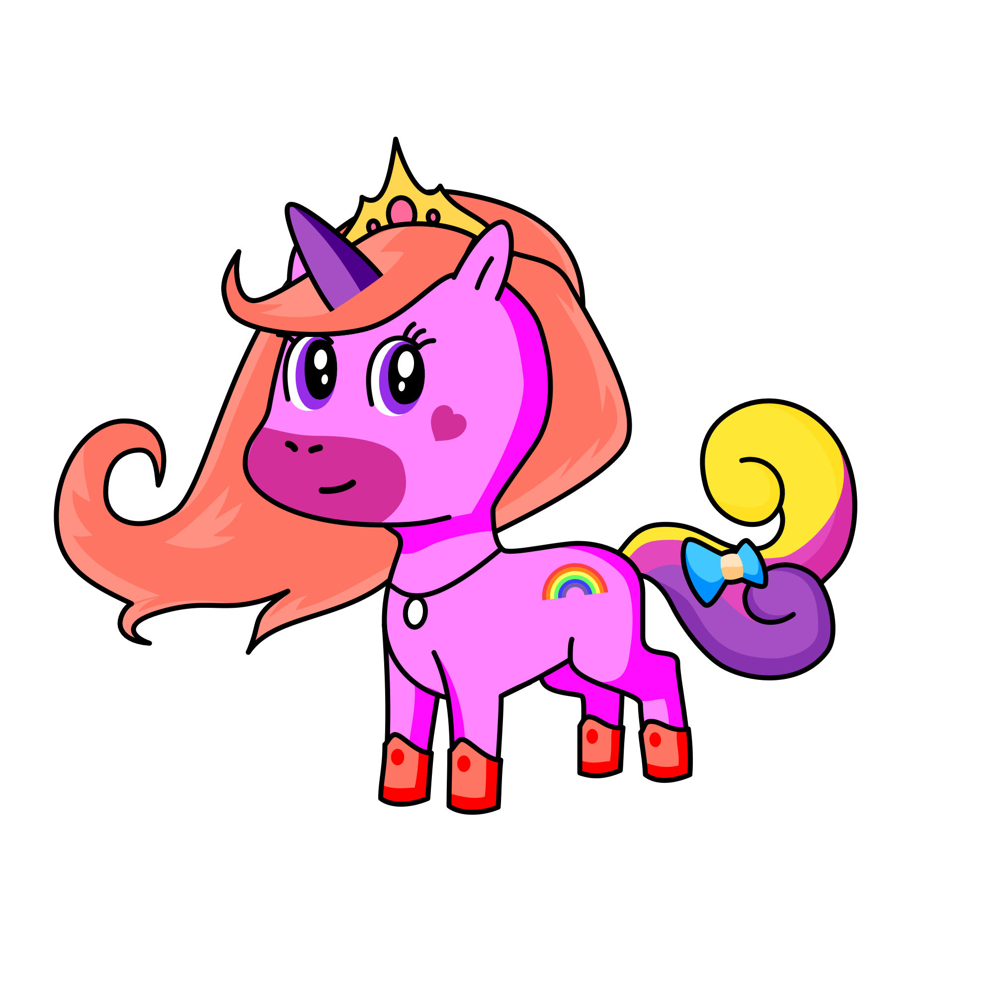 Princess Rainbow, the unicorn