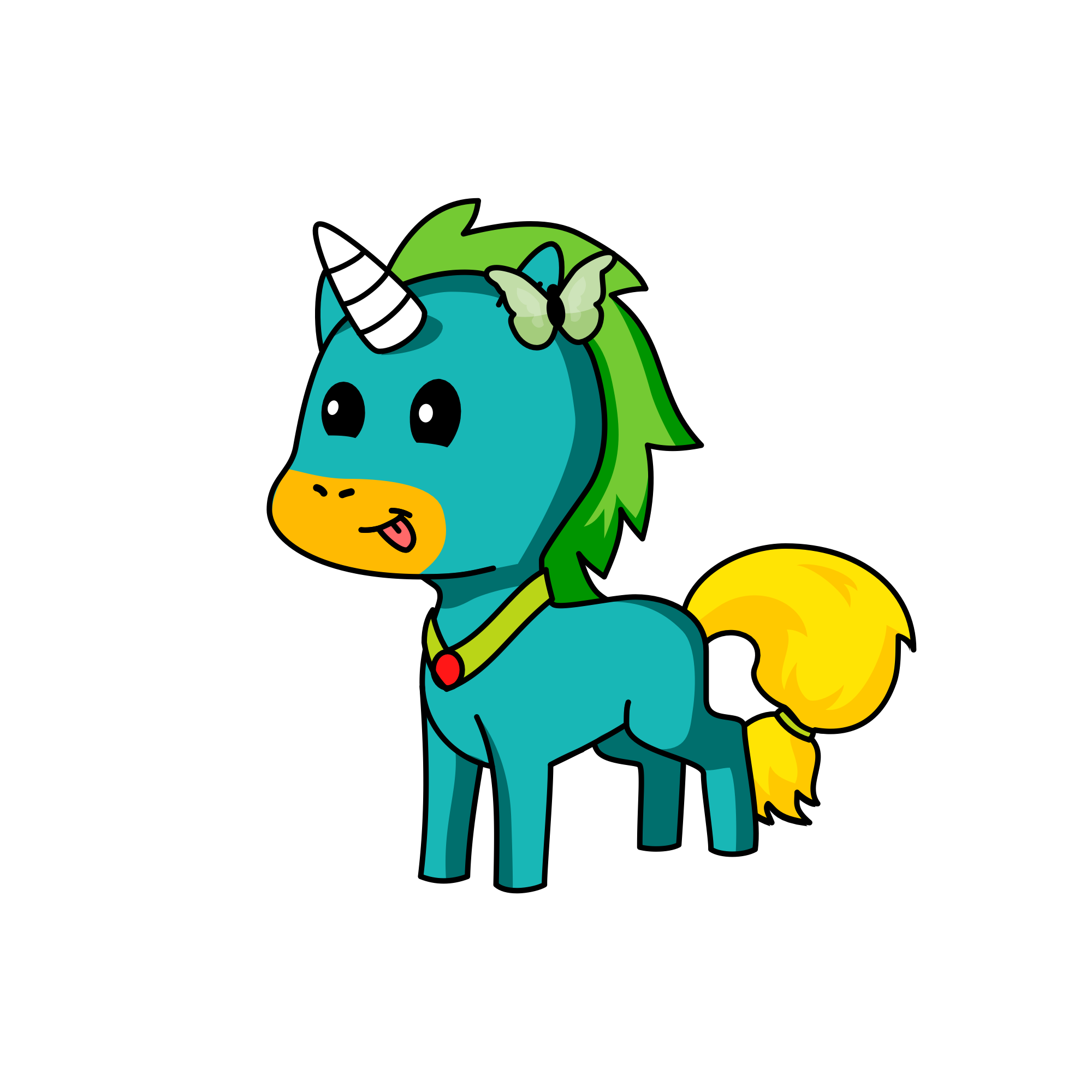 Random, the unicorn