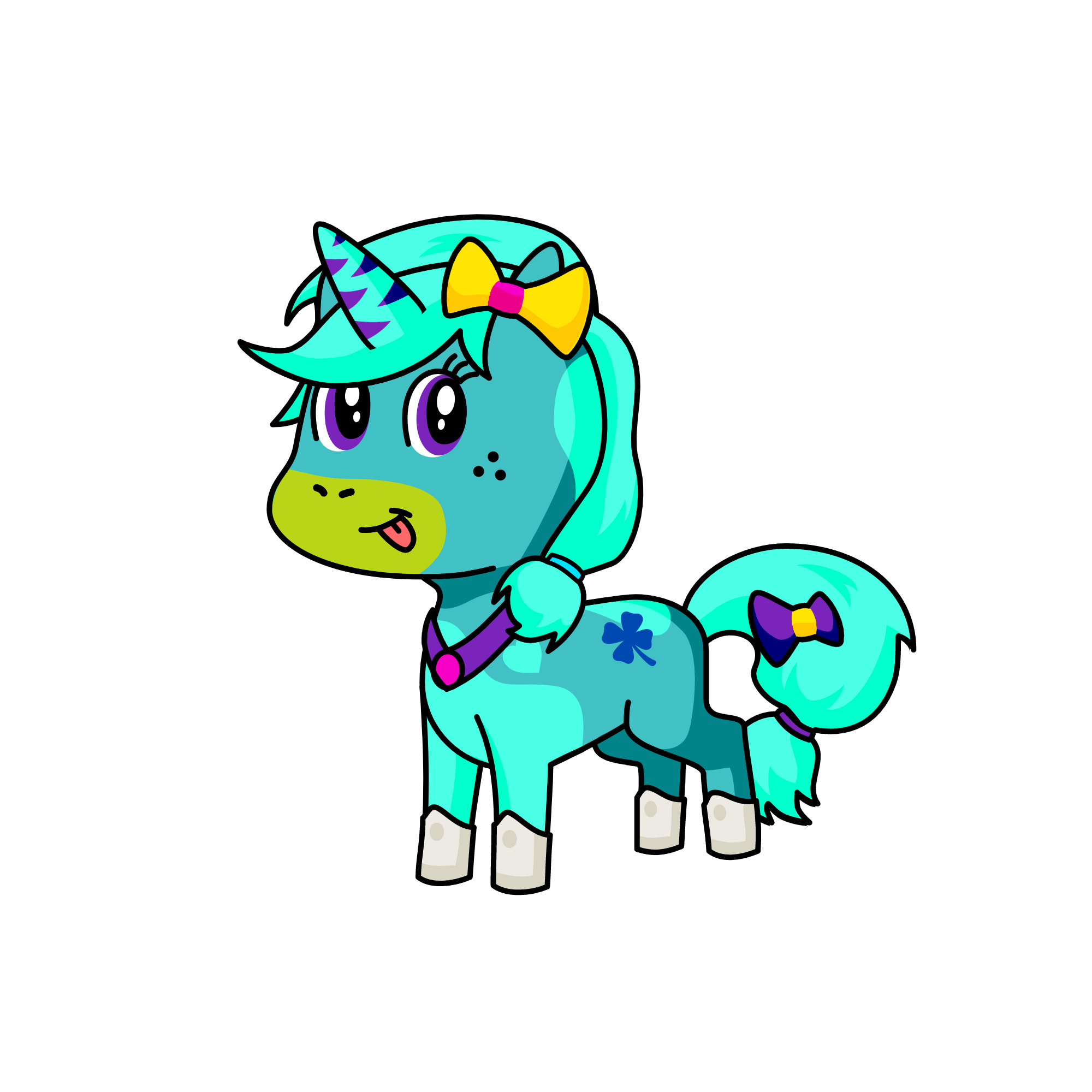 Clever Clover, the unicorn