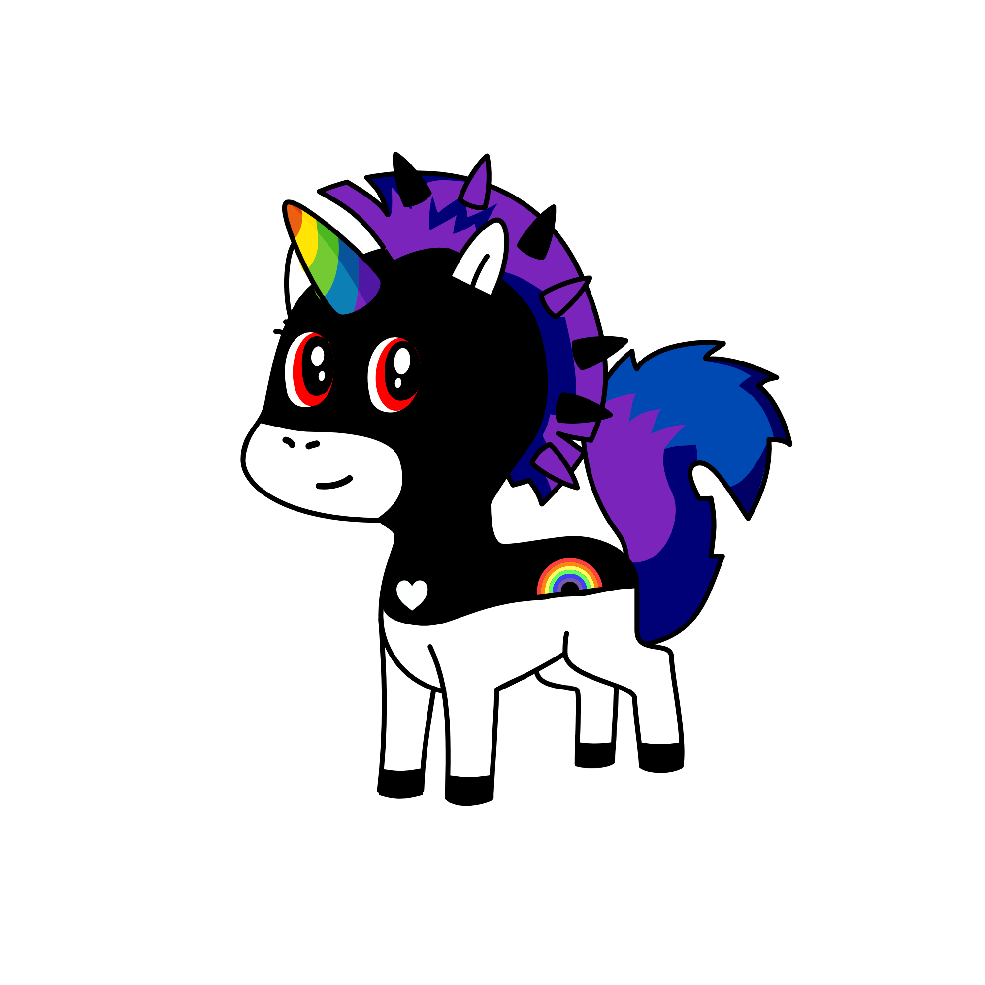 SPARKLY SHADOW PRINCESS, the unicorn