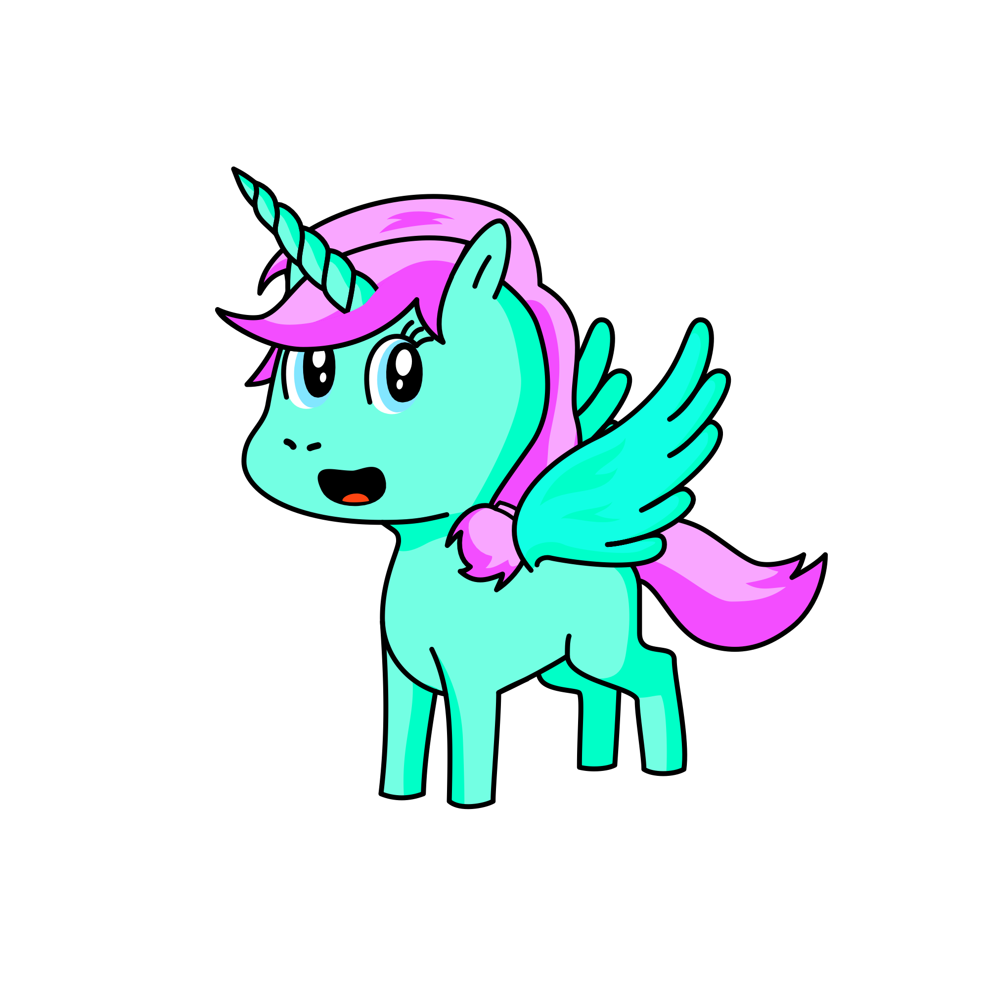 Kiwi Swirl, the unicorn