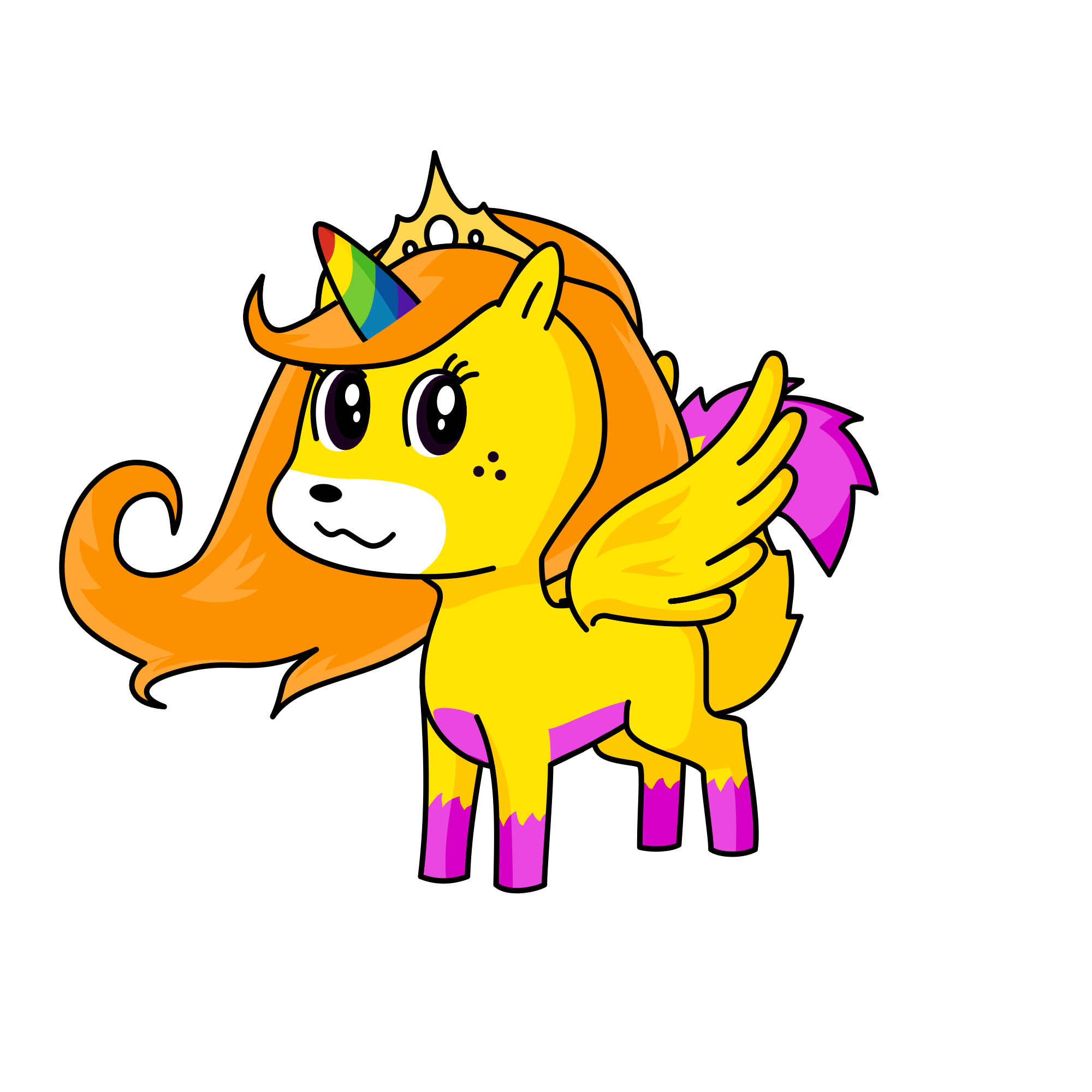 Princess Asmaralda, the unicorn