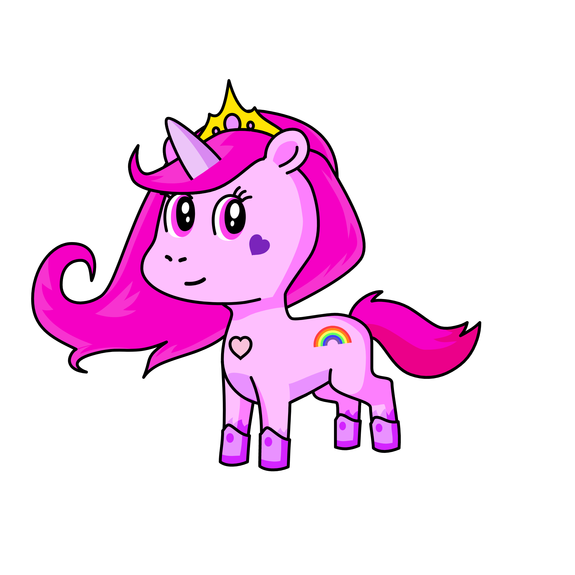 Queen Lily, the unicorn