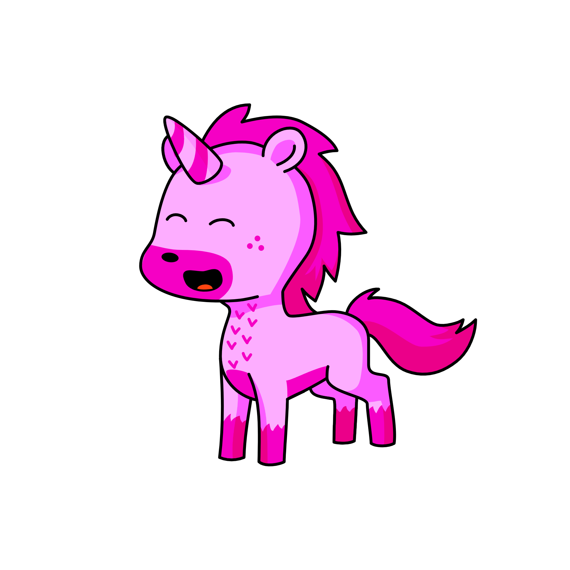 pInK fLUfFy uNicOrN, the unicorn