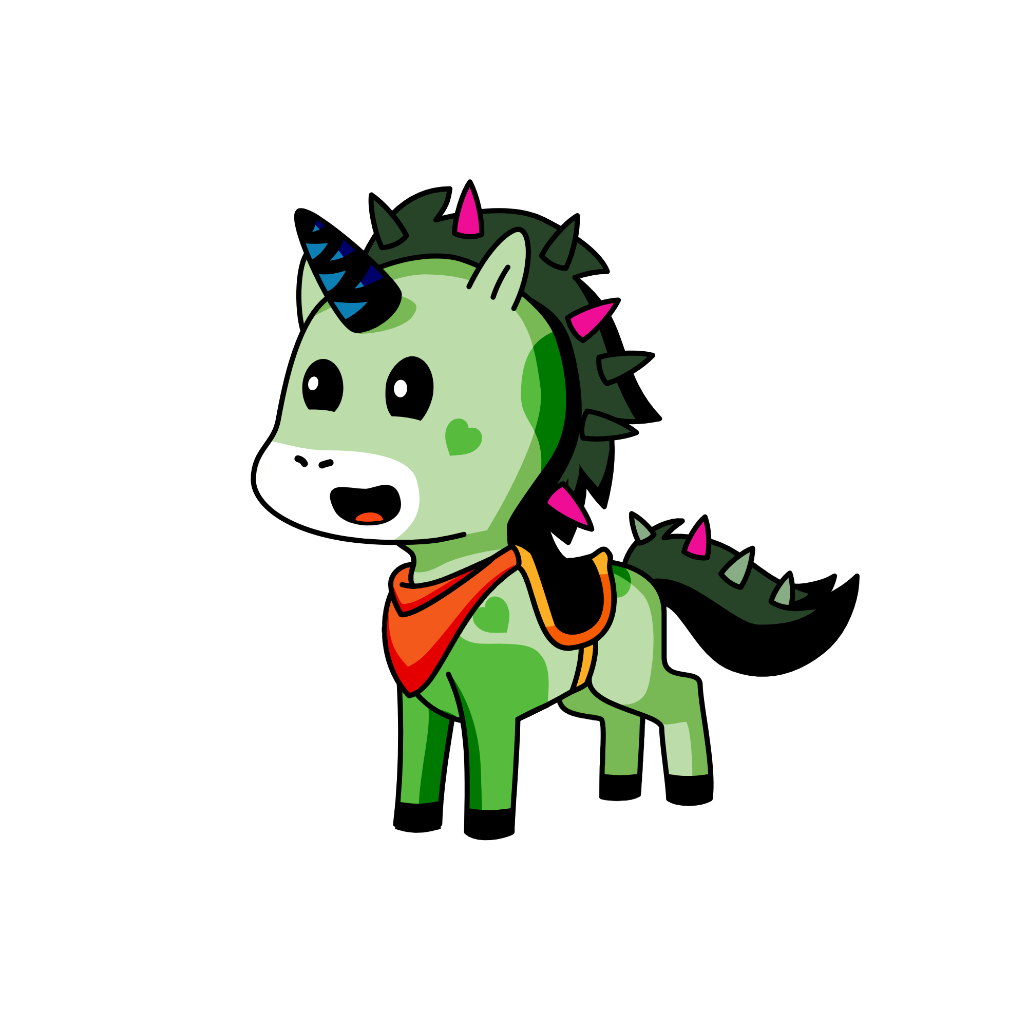 Spike, the unicorn