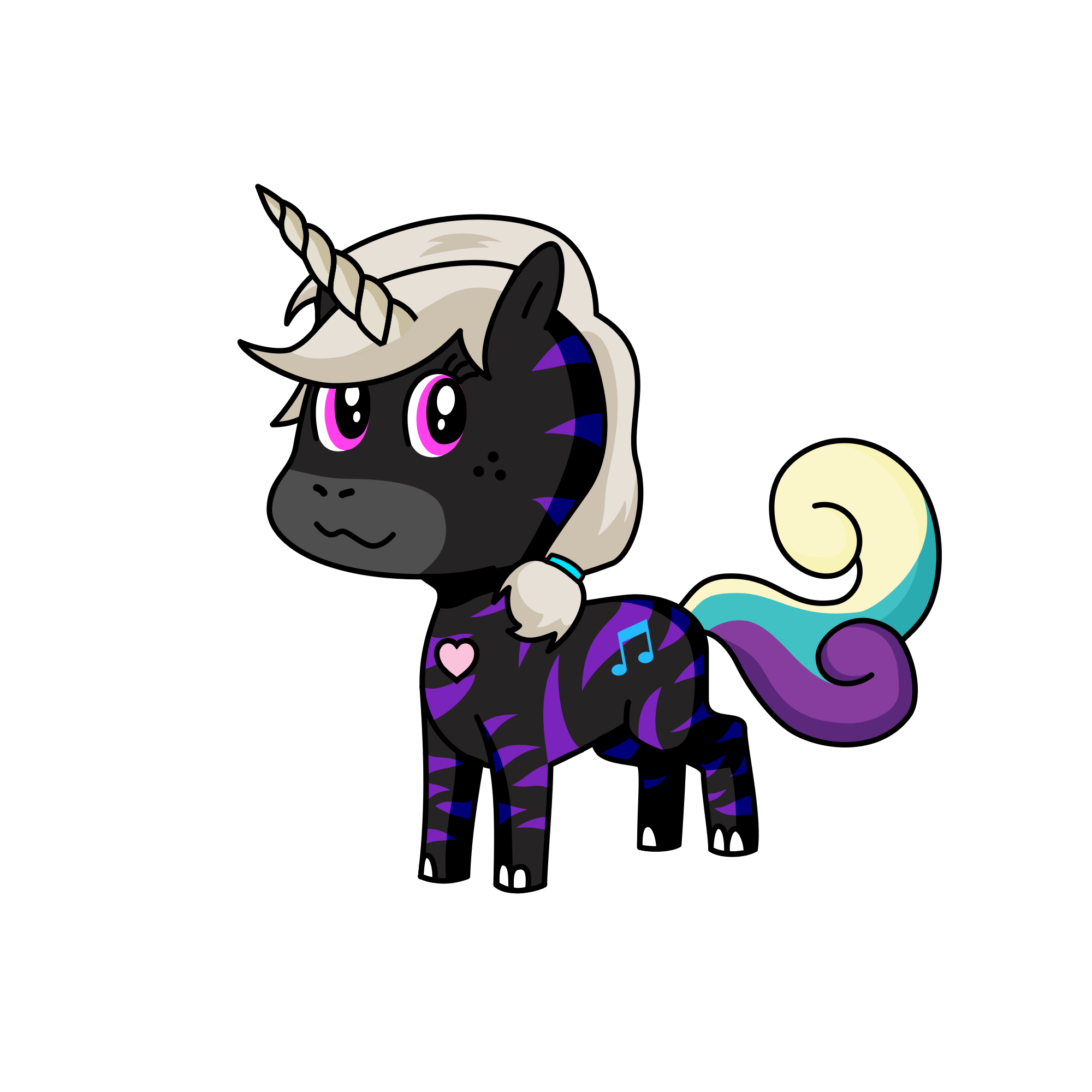 Midnight, the unicorn