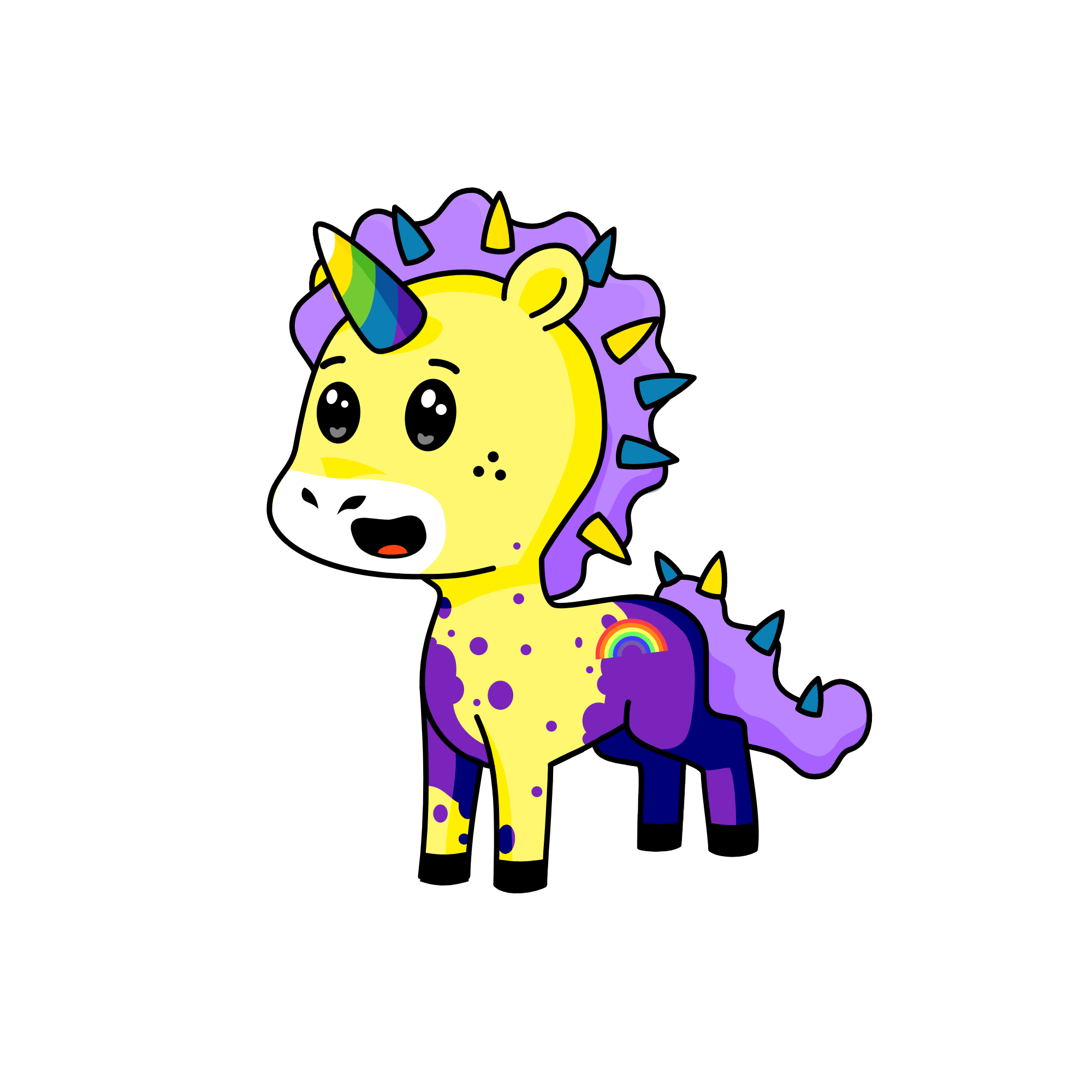 Sir Rainbowson, the unicorn