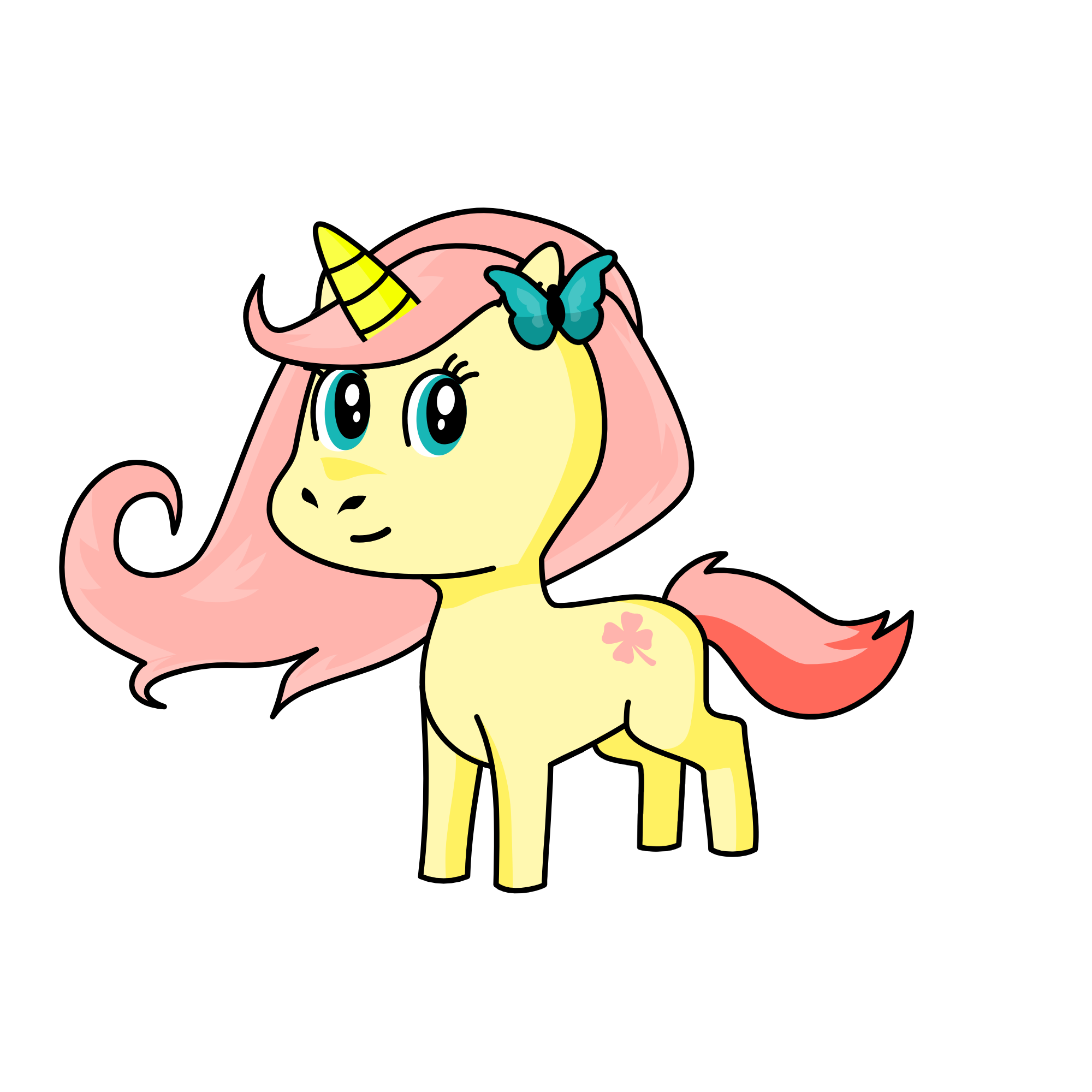 Fluttershy the butterfly killer, the unicorn