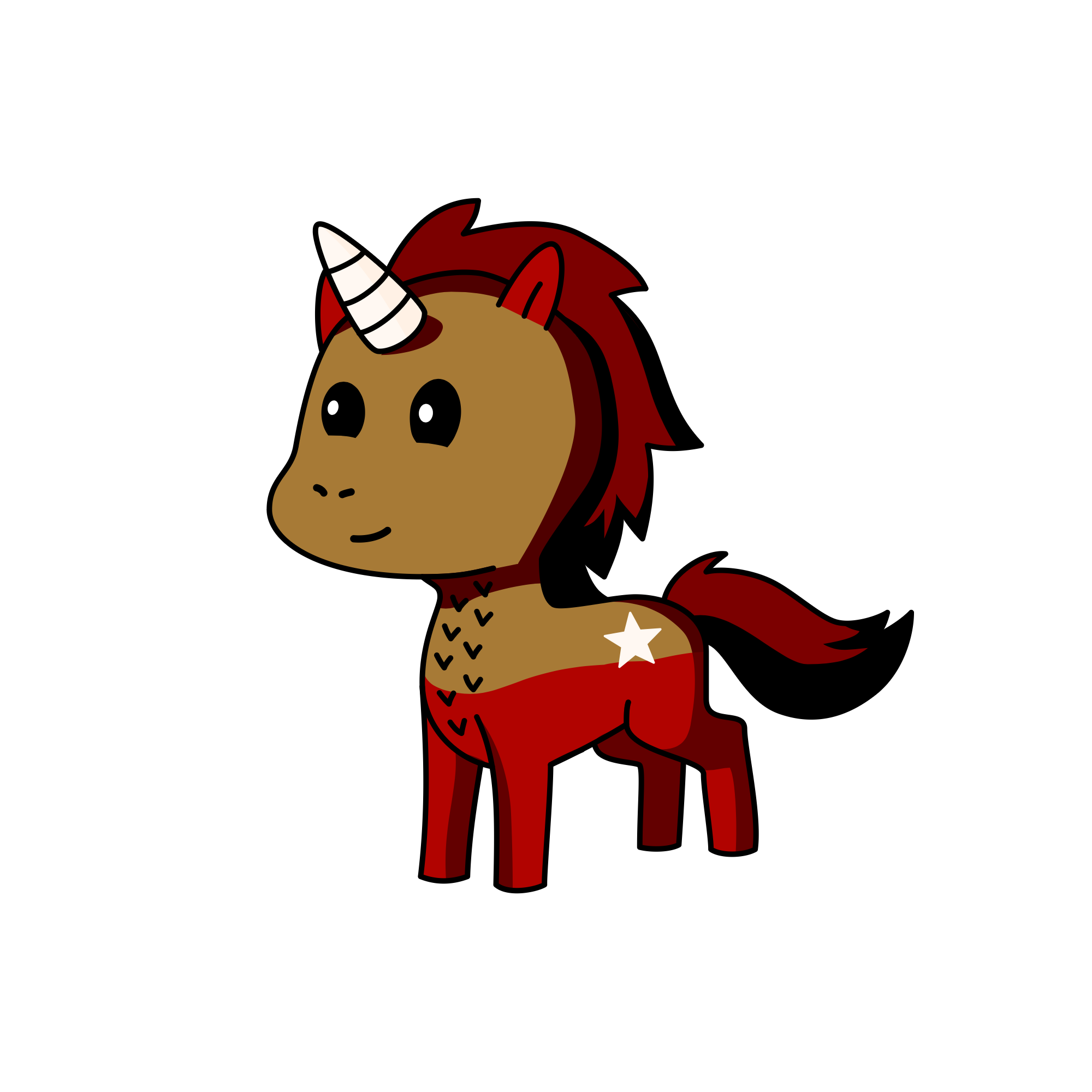 Vesta, the unicorn