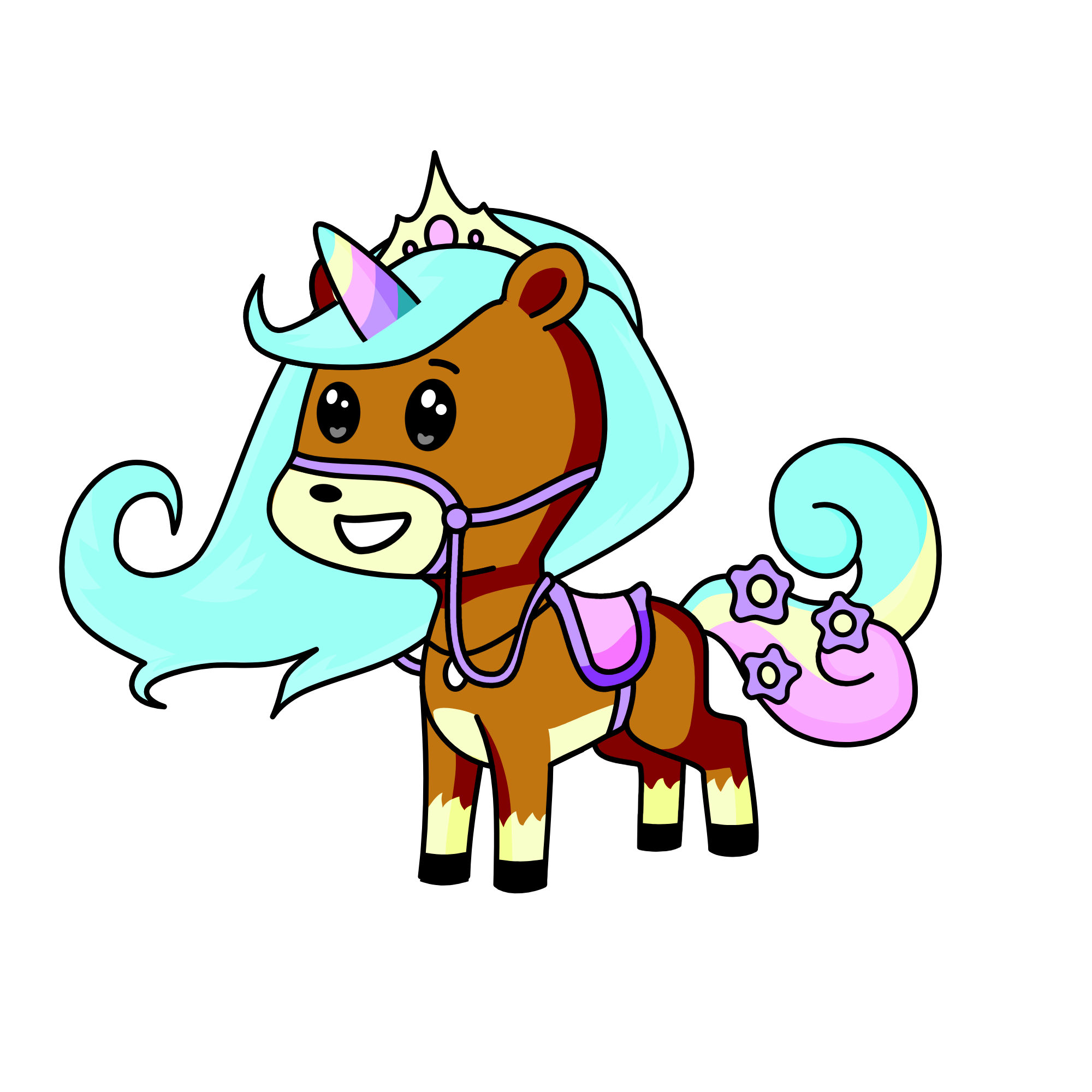 moonlight, the unicorn
