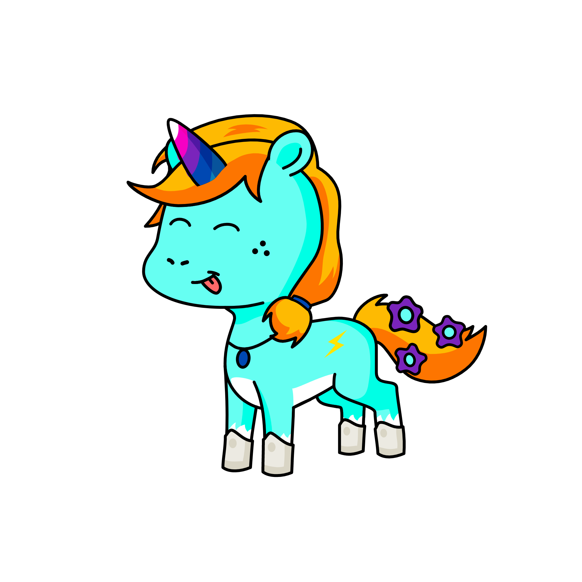 Frozen Flames, the unicorn