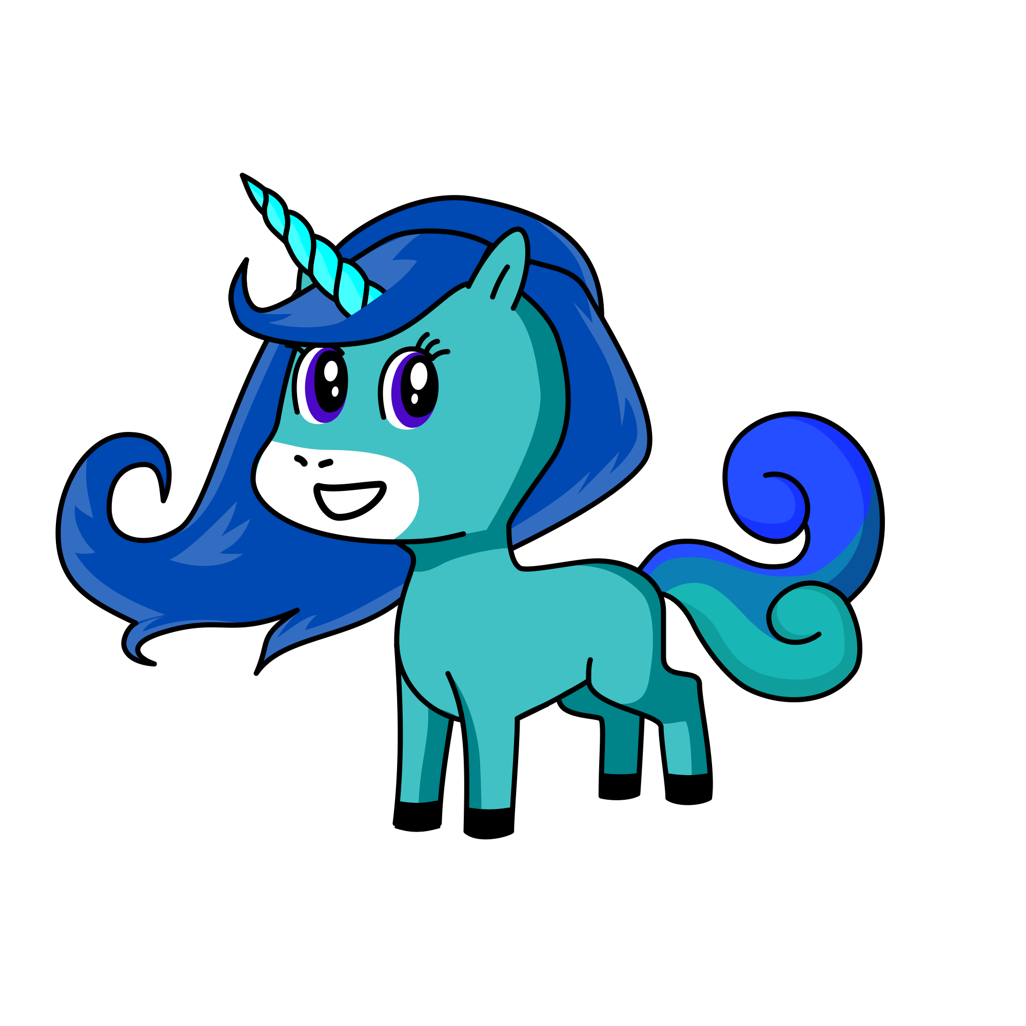 Corny on cobby, the unicorn