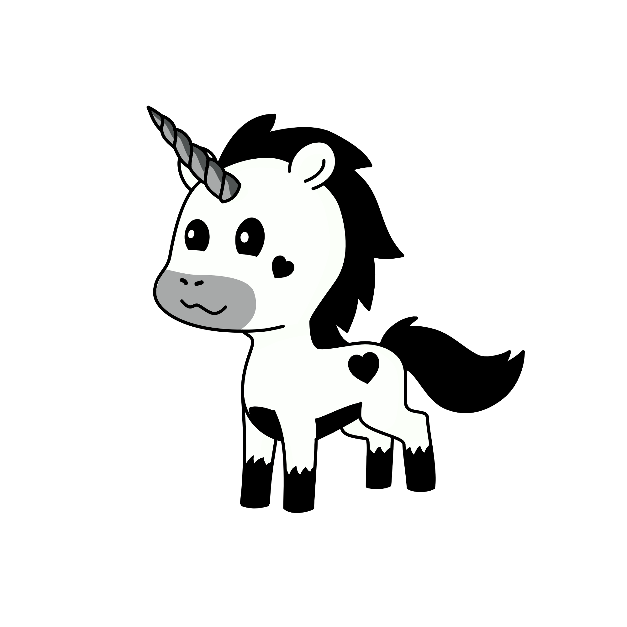 Dark Cupid, the unicorn