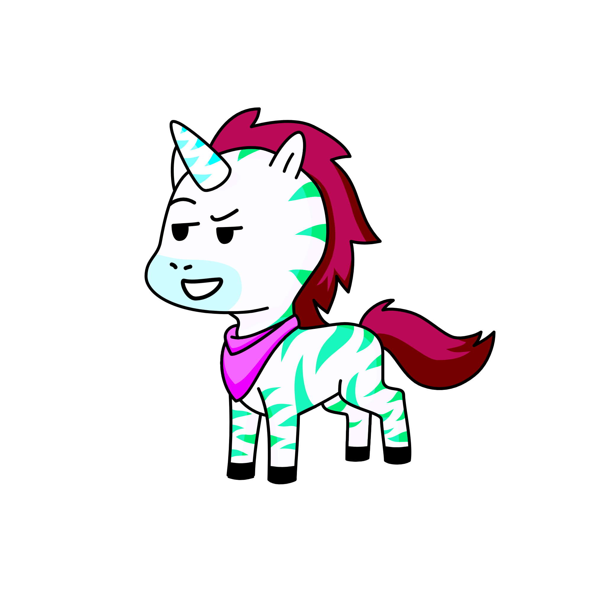 PRINCE GLORY, the unicorn