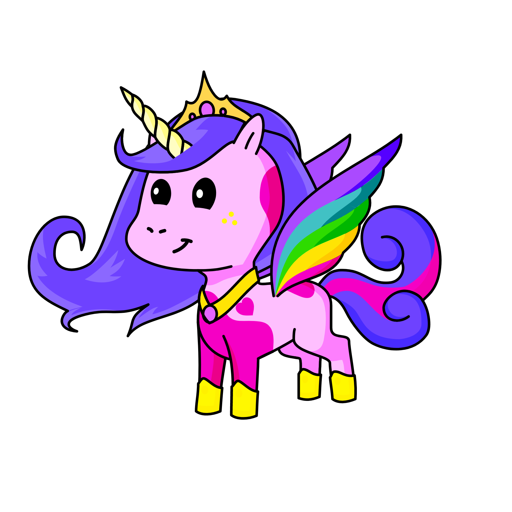 QUEEN SUNSI, the unicorn