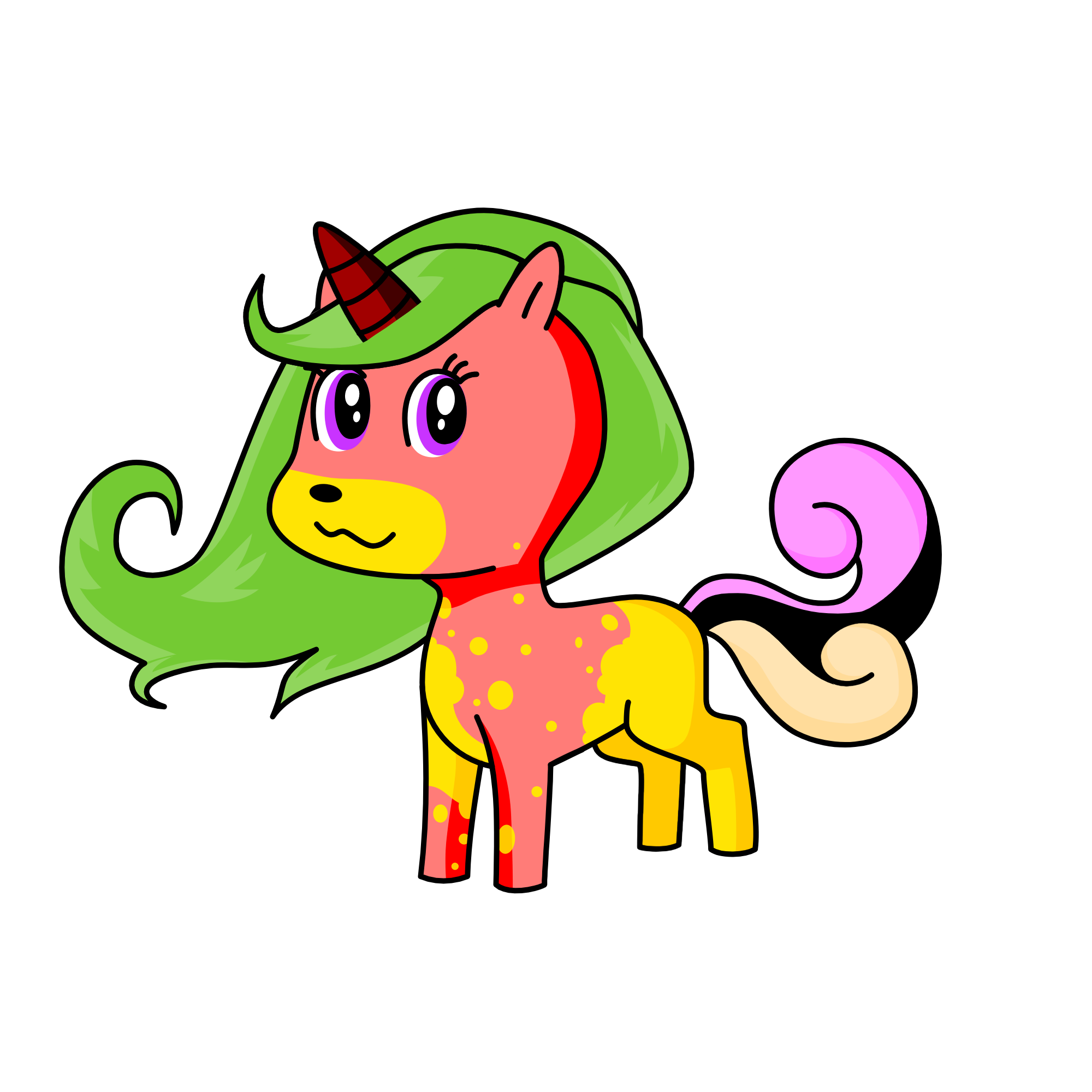 caca, the unicorn