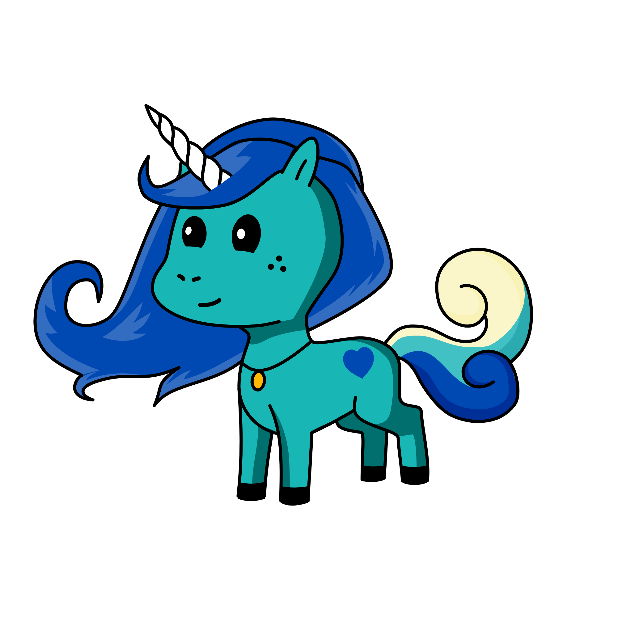 b, the unicorn