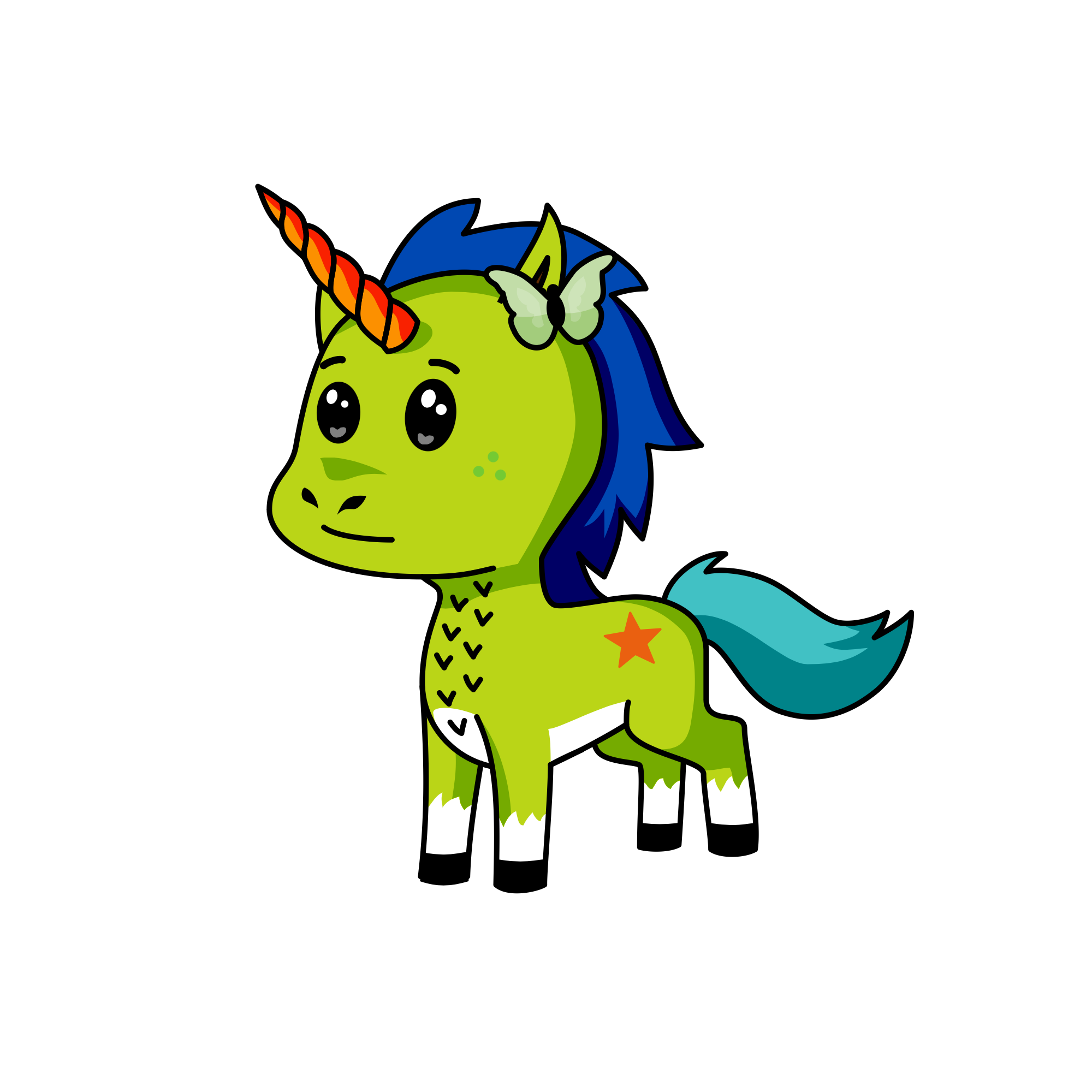 Ytrhd, the unicorn