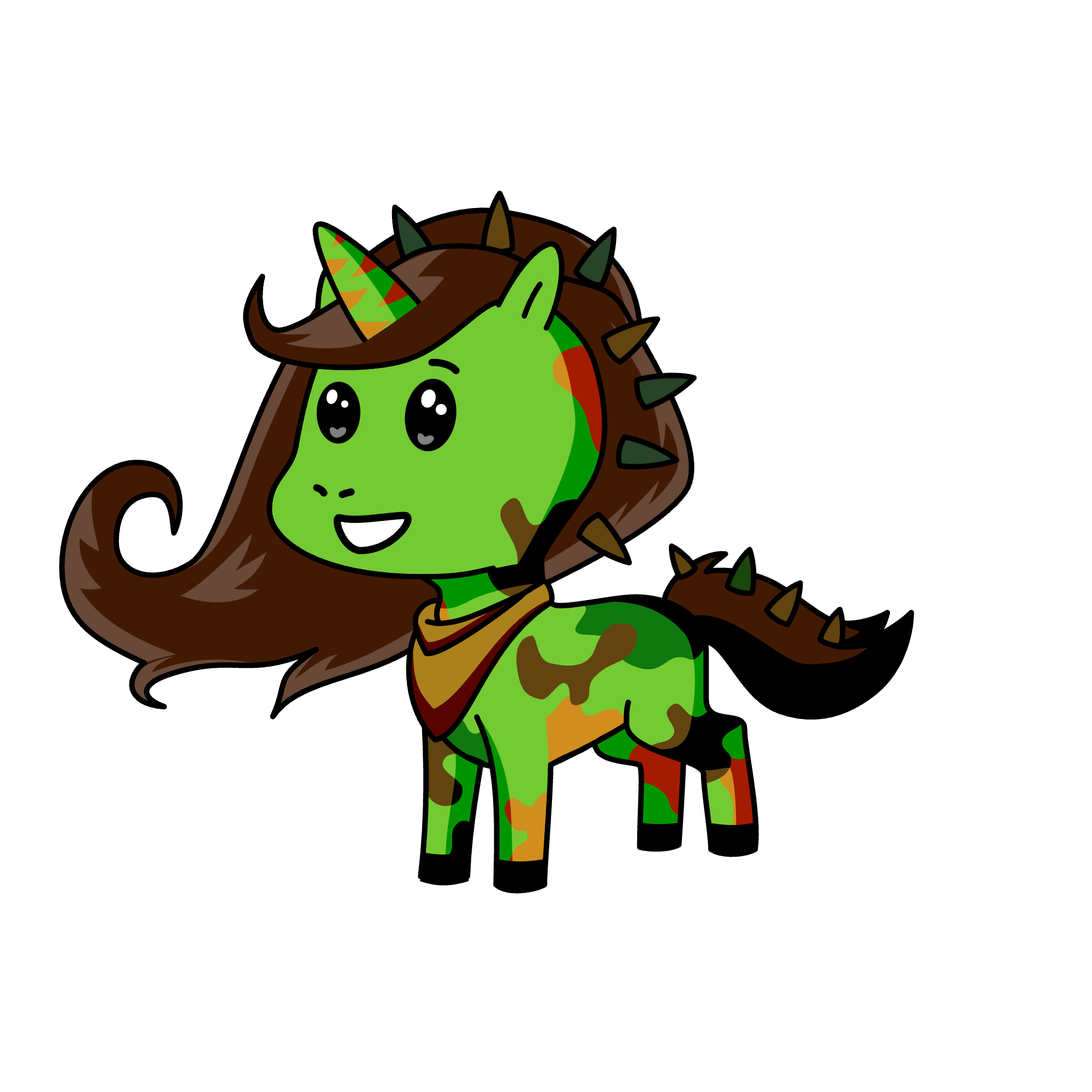 camo, the unicorn