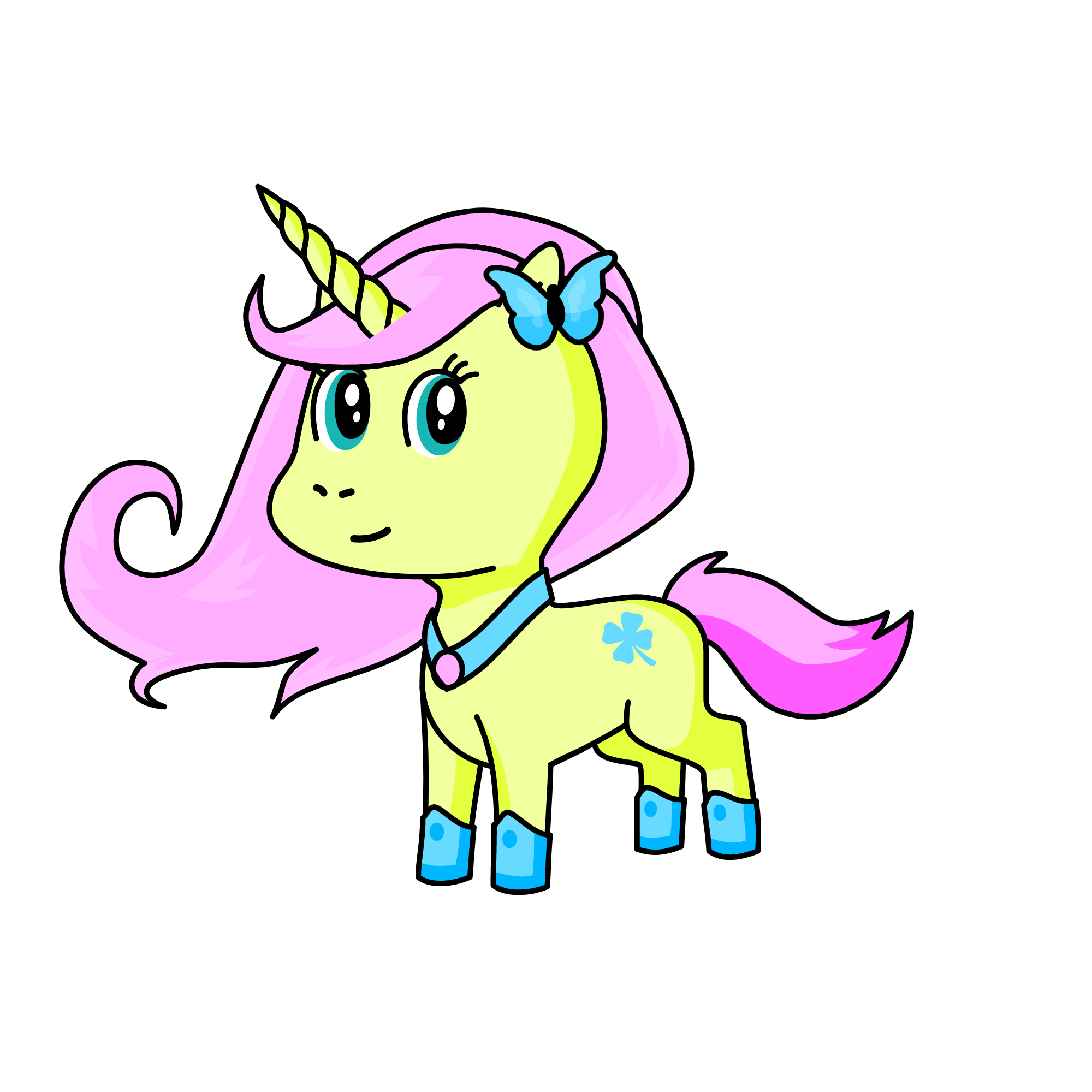 Fluttershy, the unicorn