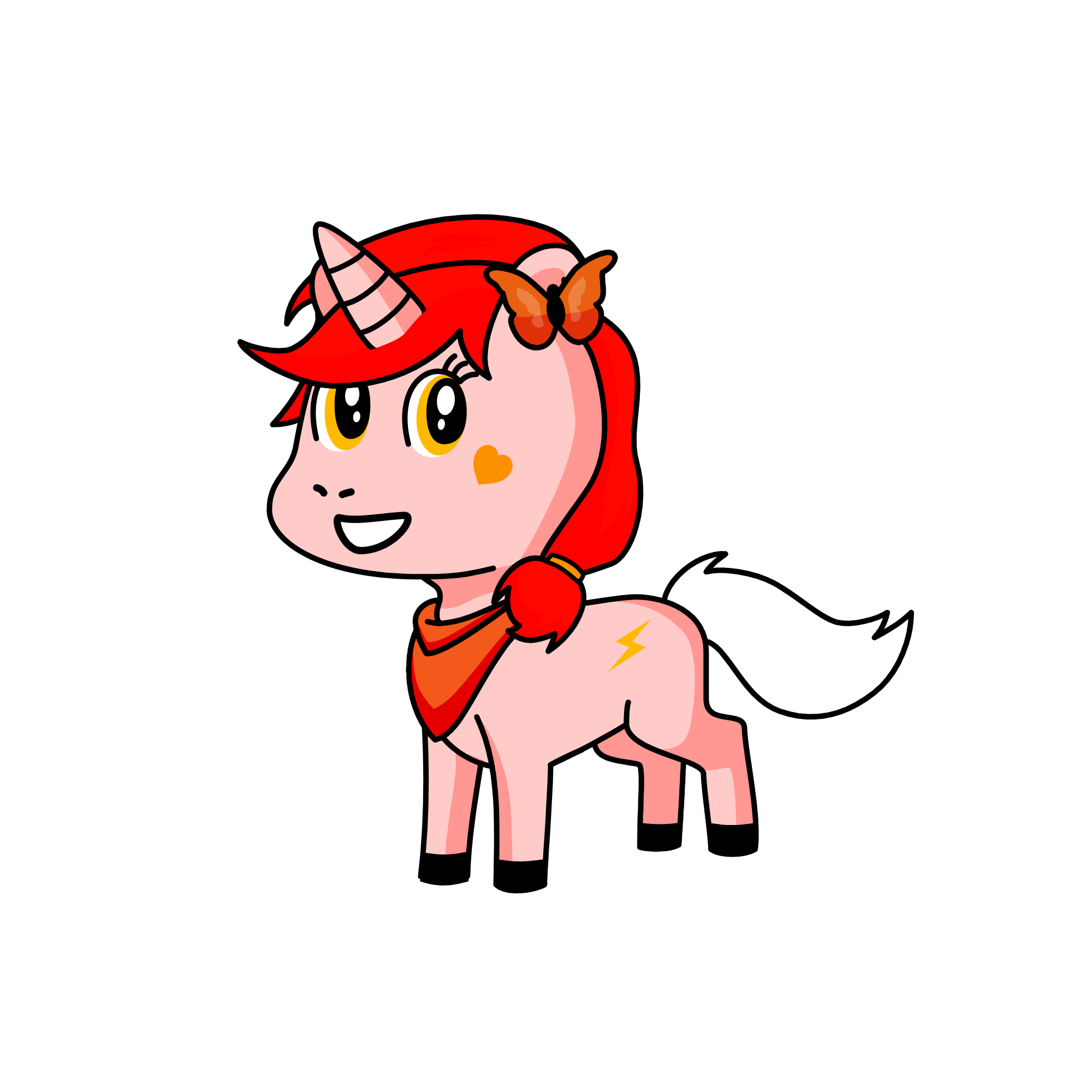 Burnlight, the unicorn