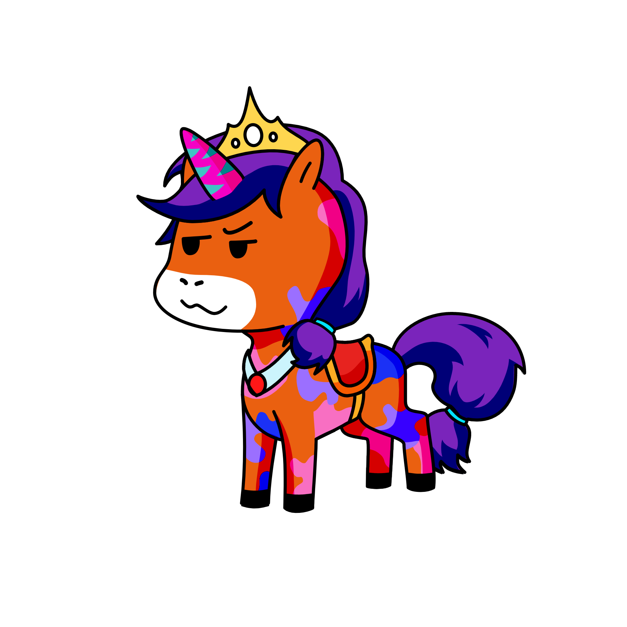 princess chalk, the unicorn