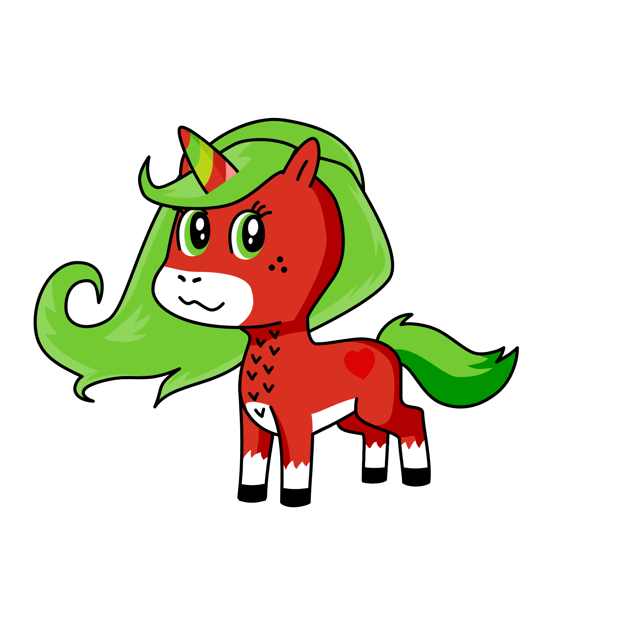 strawberrycorn, the unicorn