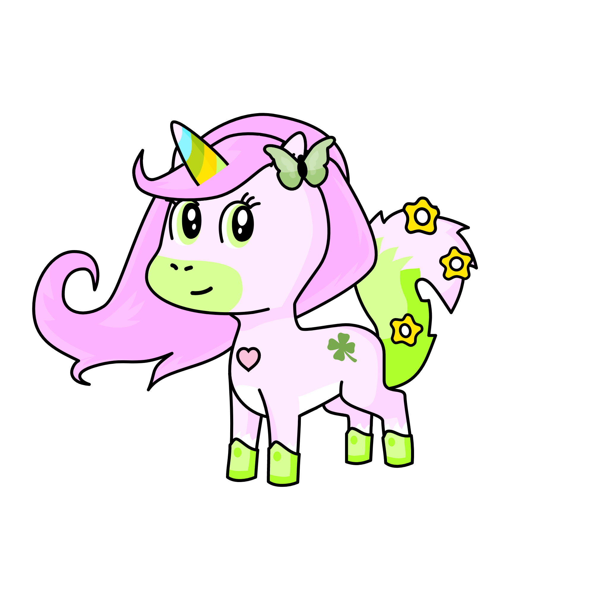 Cutey, the unicorn