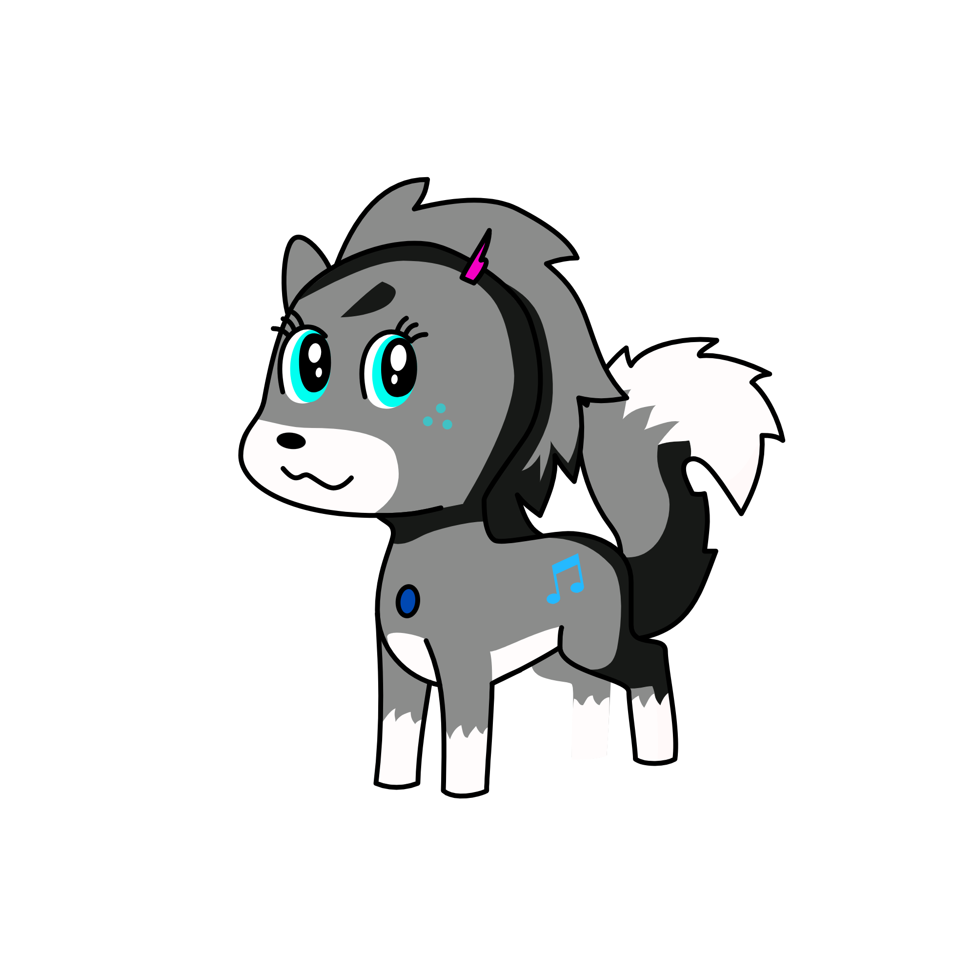 Husky_corn, the unicorn