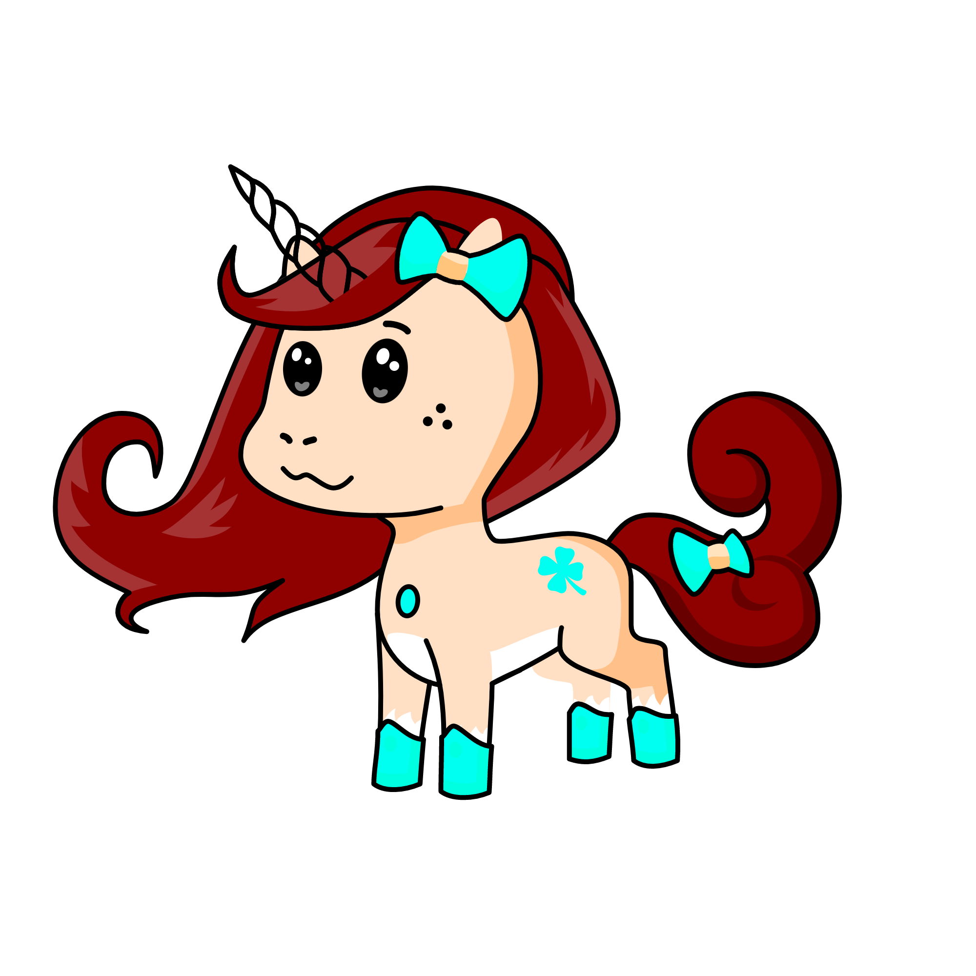  pony Ji (girl), the unicorn