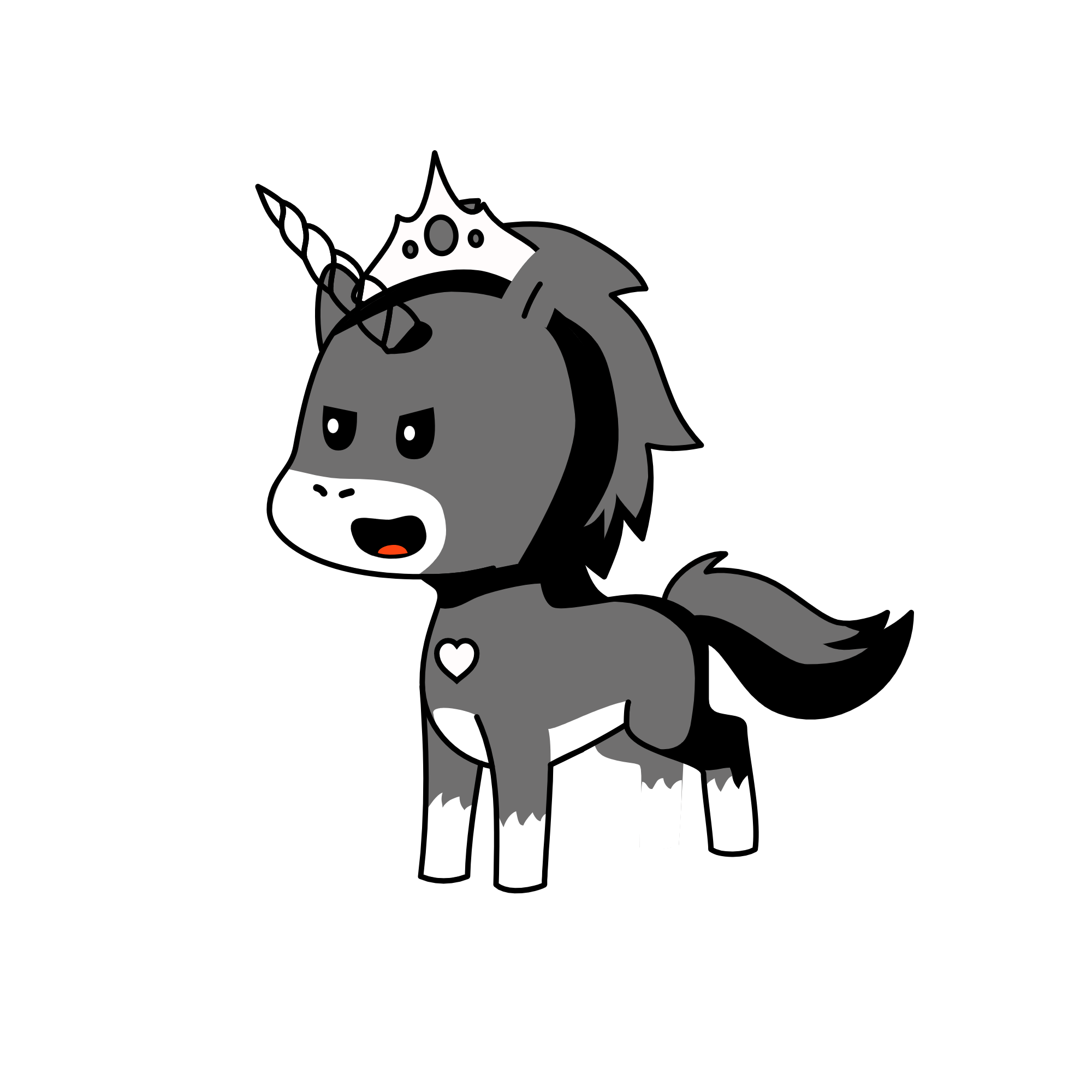Husky_crown, the unicorn