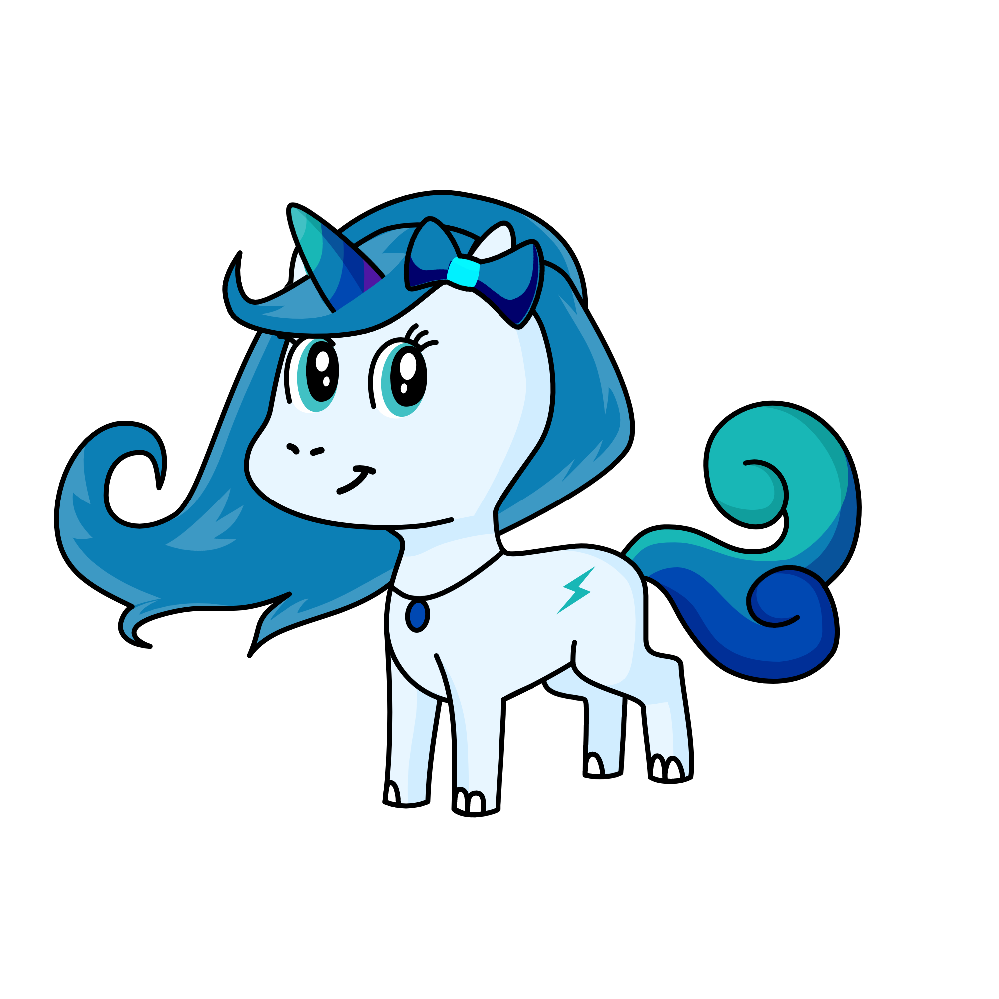 snowy, the unicorn