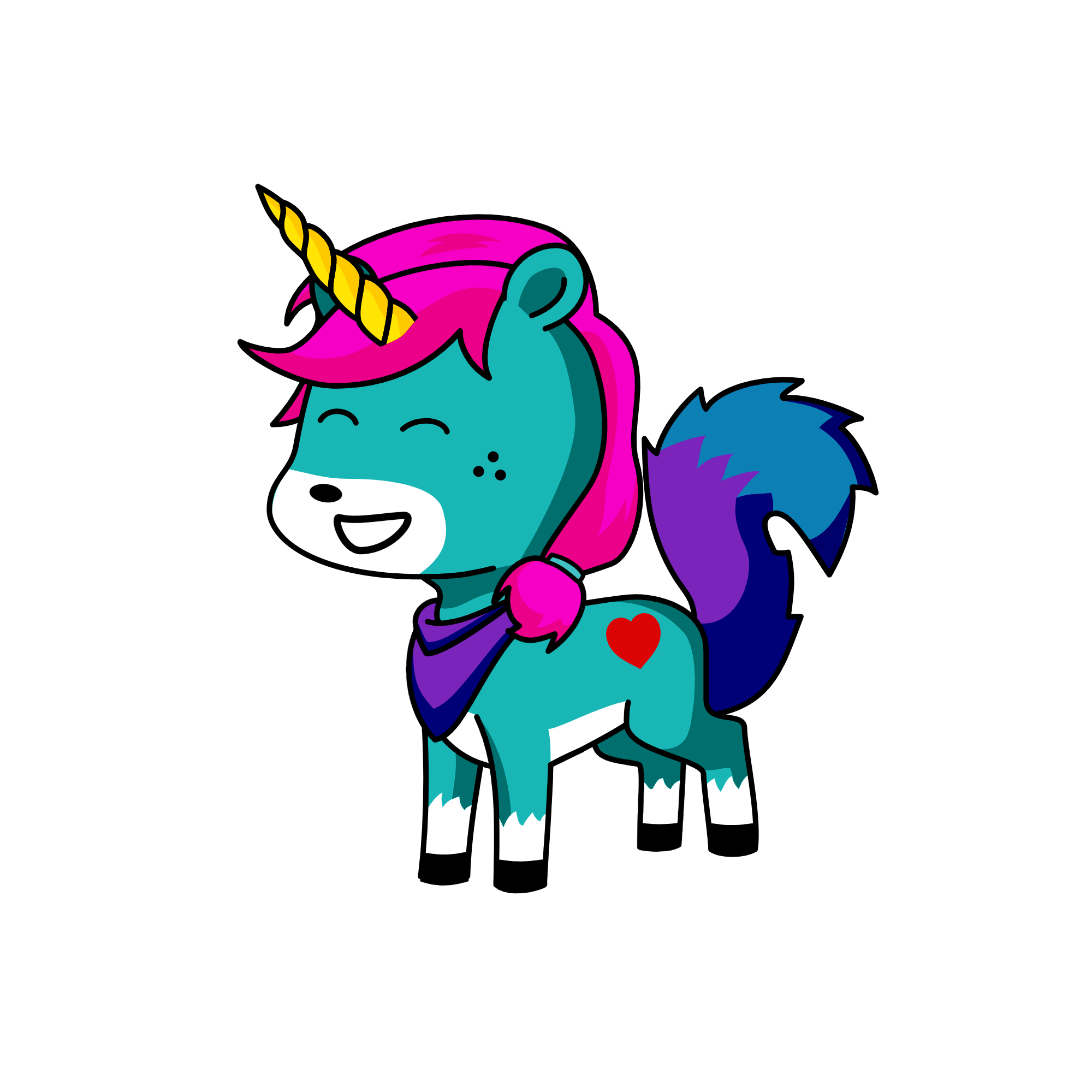 happy, the unicorn
