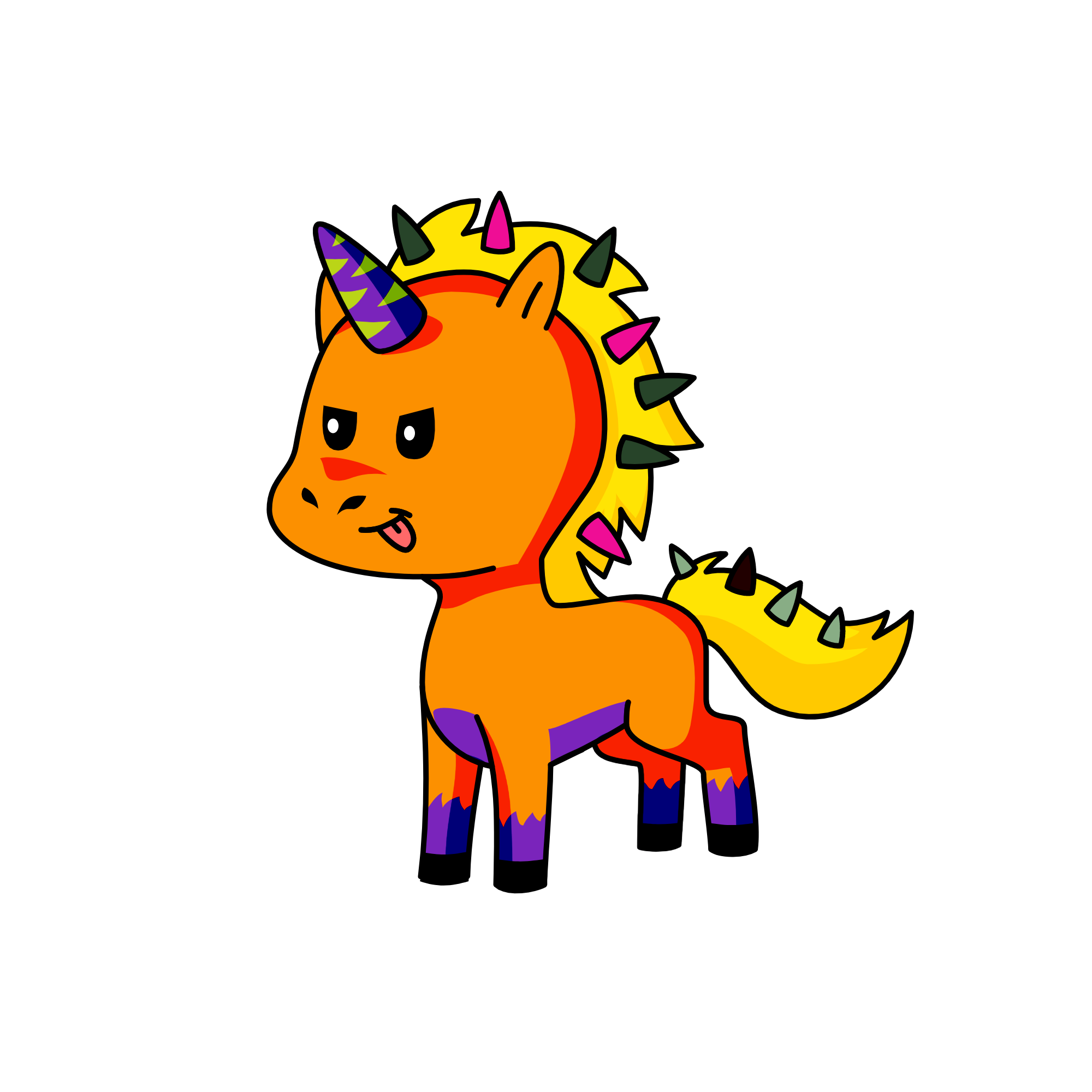 Flame, the unicorn