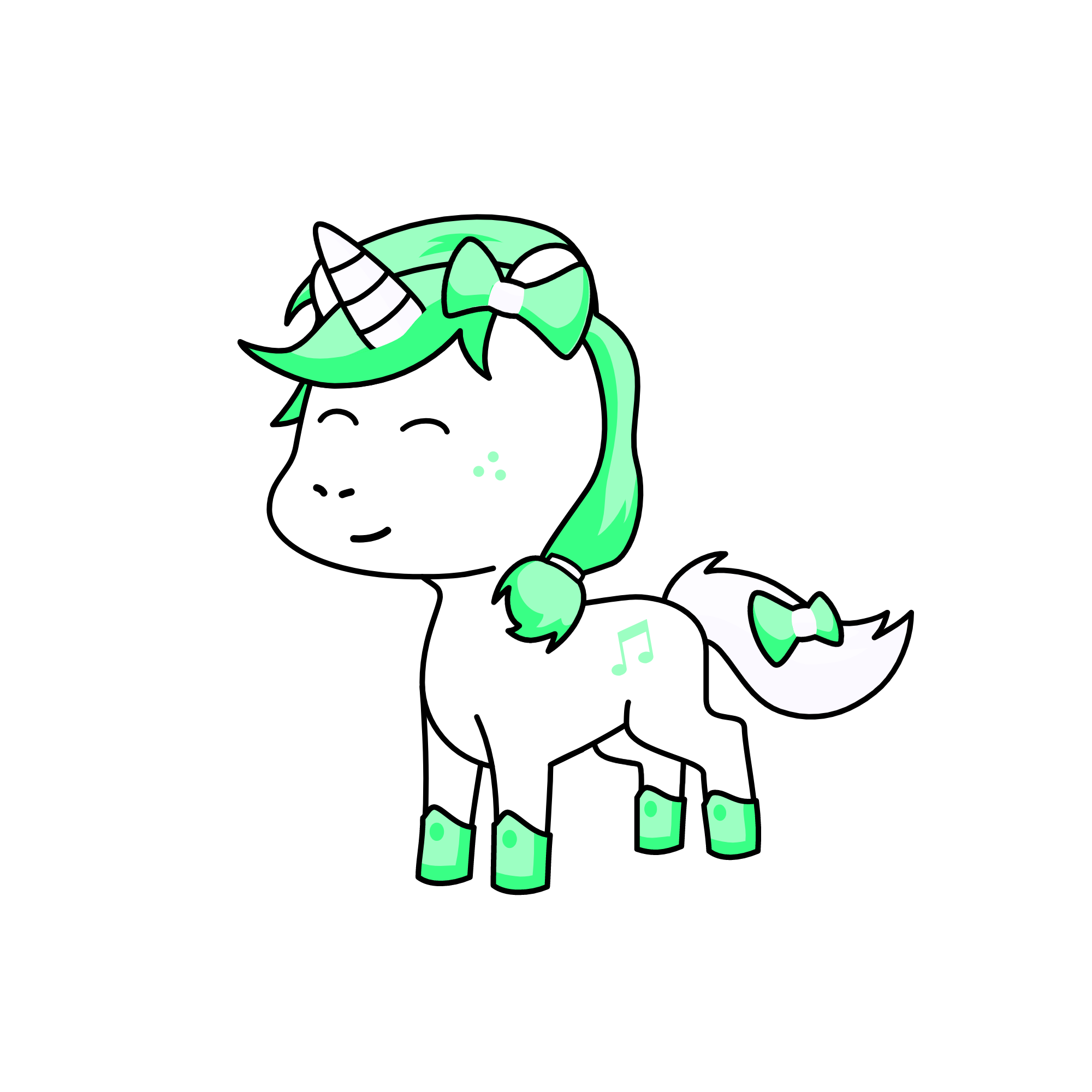Geen the girl, the unicorn