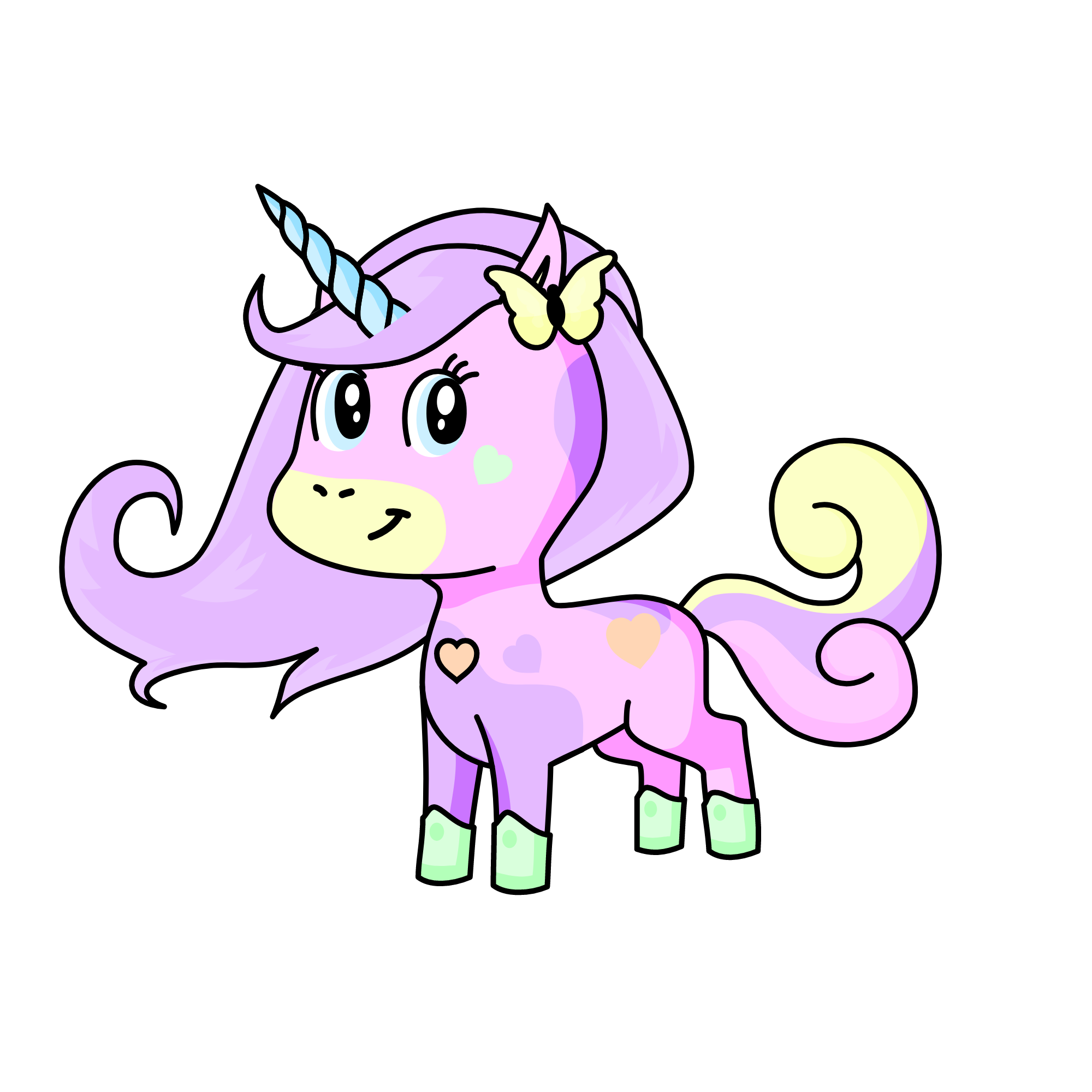 pastel pinky, the unicorn