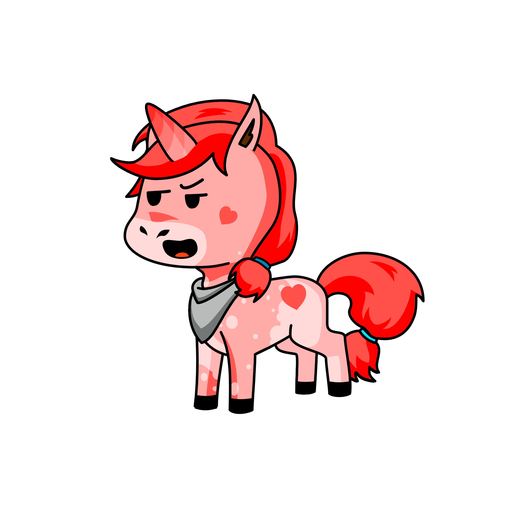 Strawberry, the unicorn