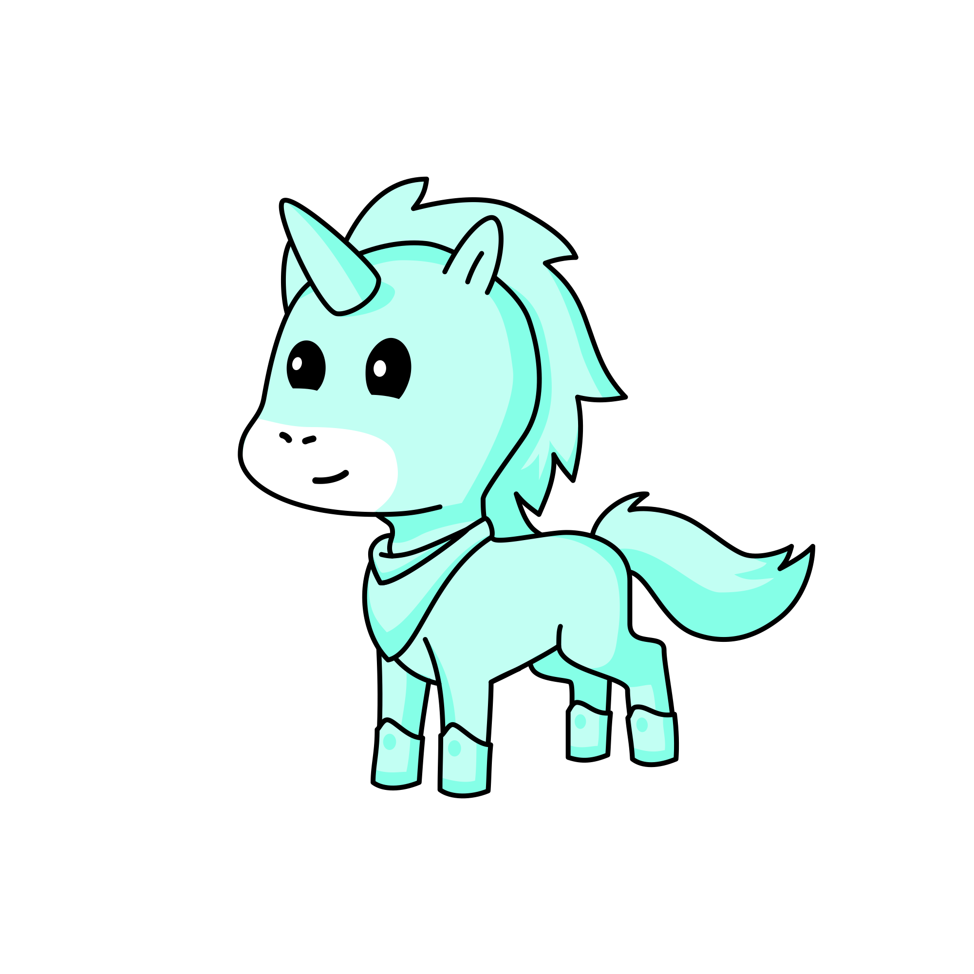 Winter, the unicorn