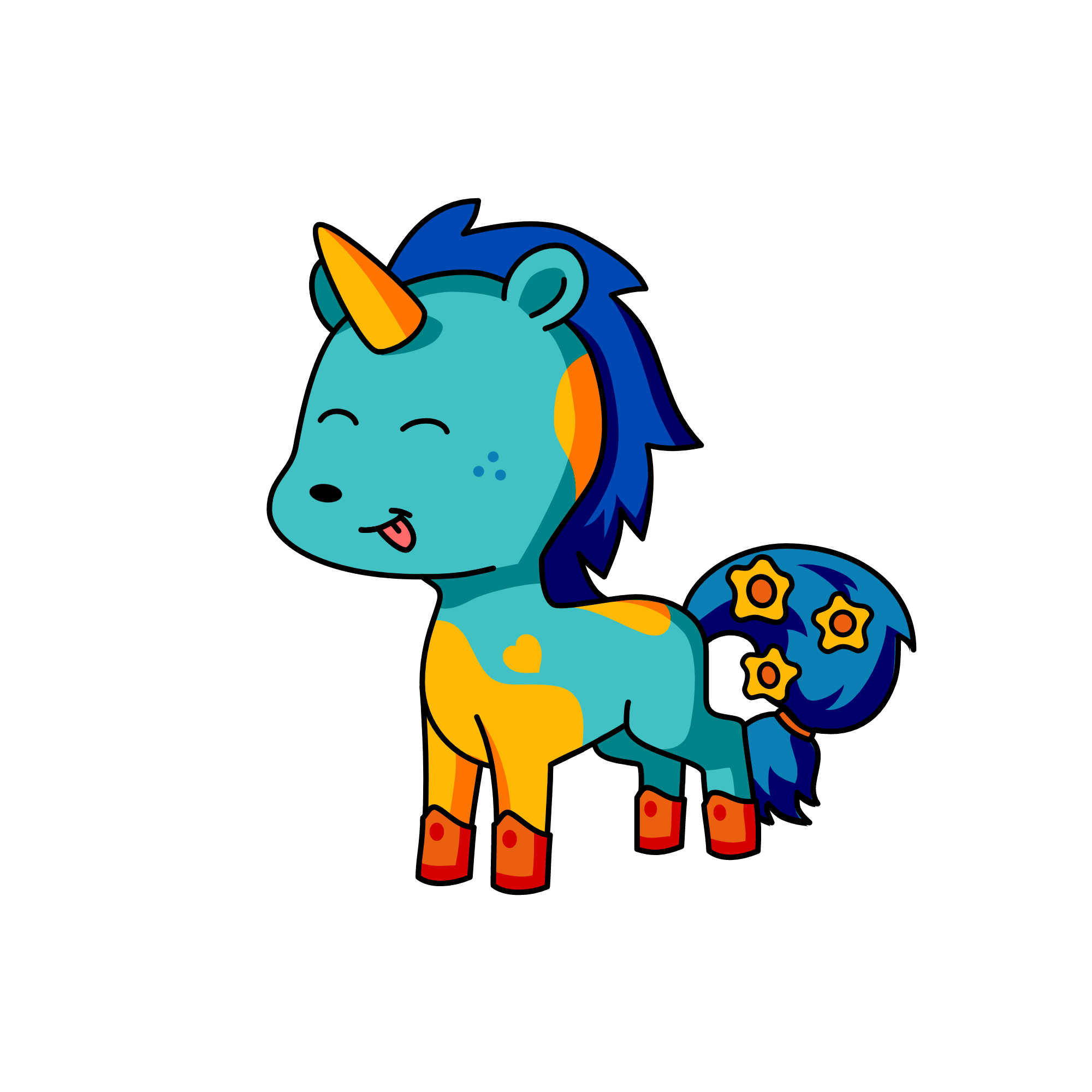 Beachy~Bear, the unicorn