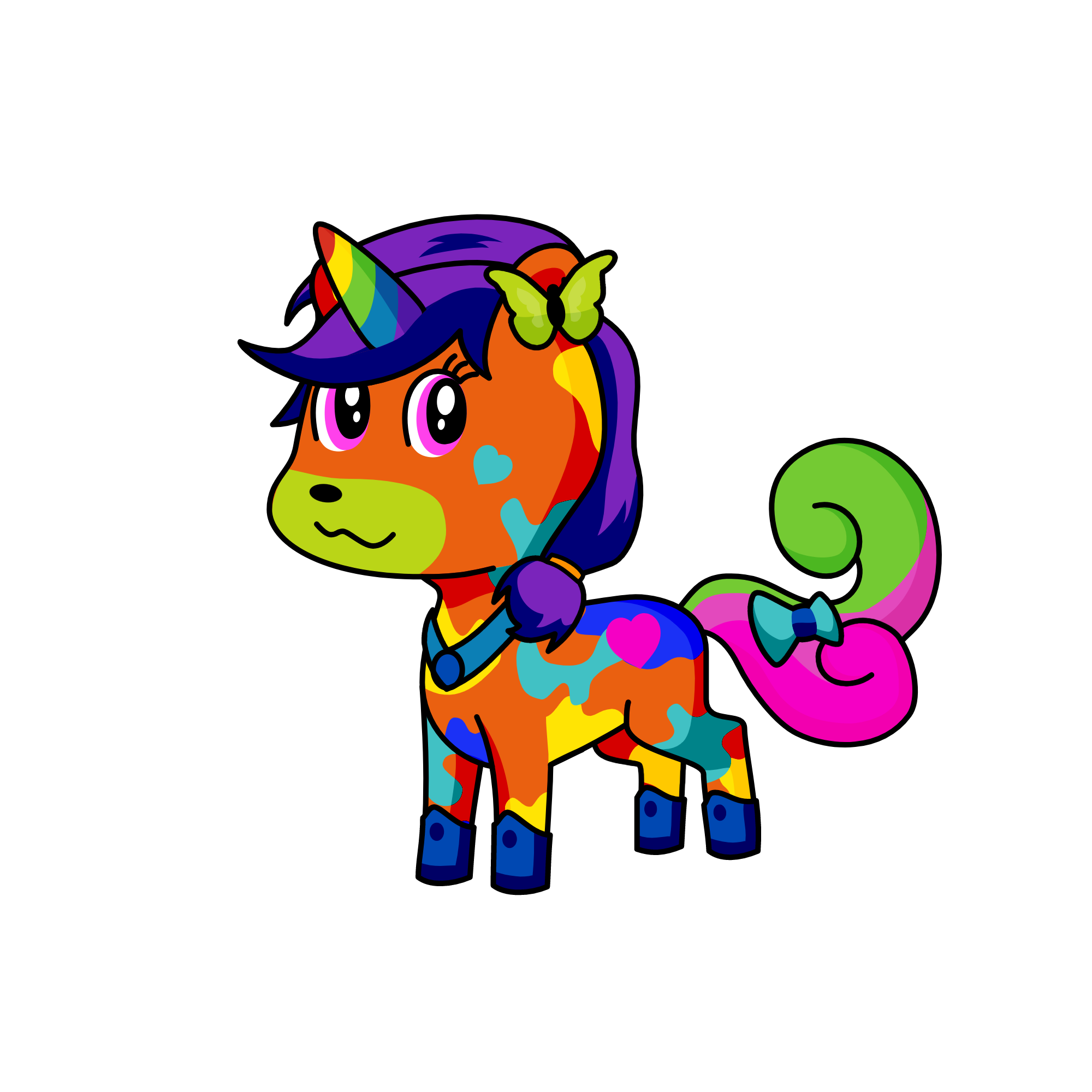rose, the unicorn