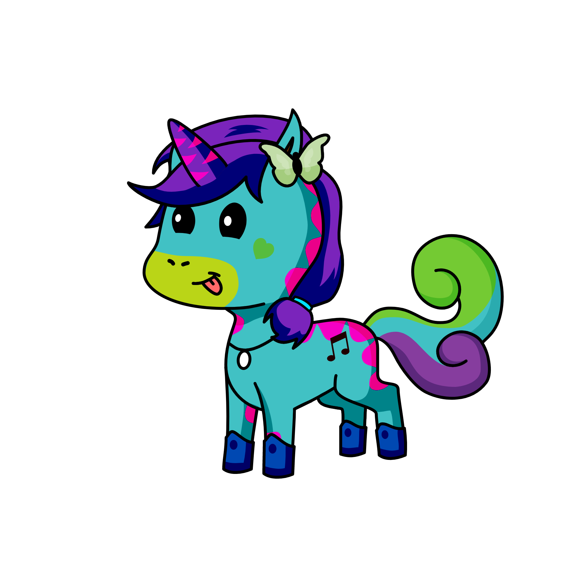 Moonlight, the unicorn