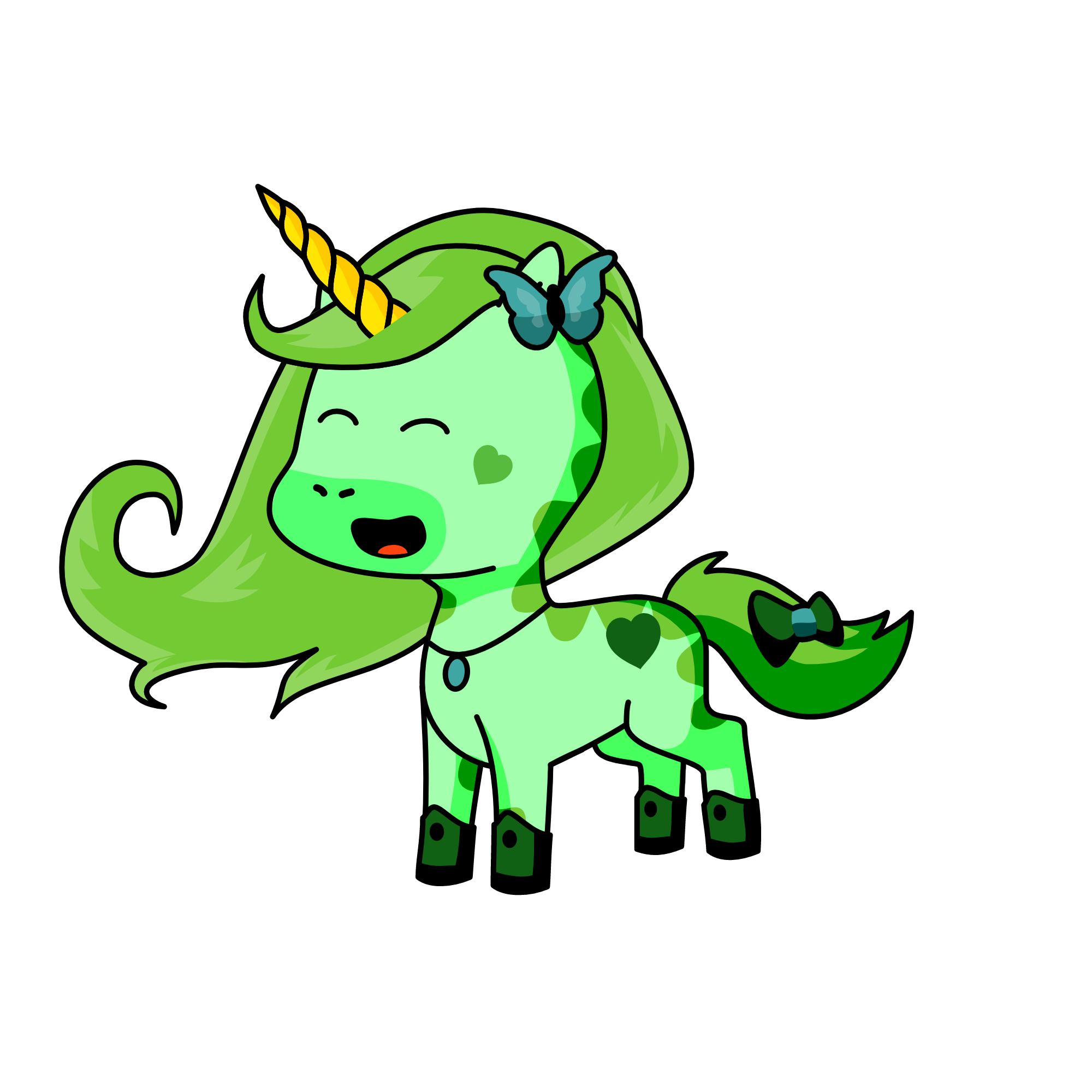 Emerald, the unicorn