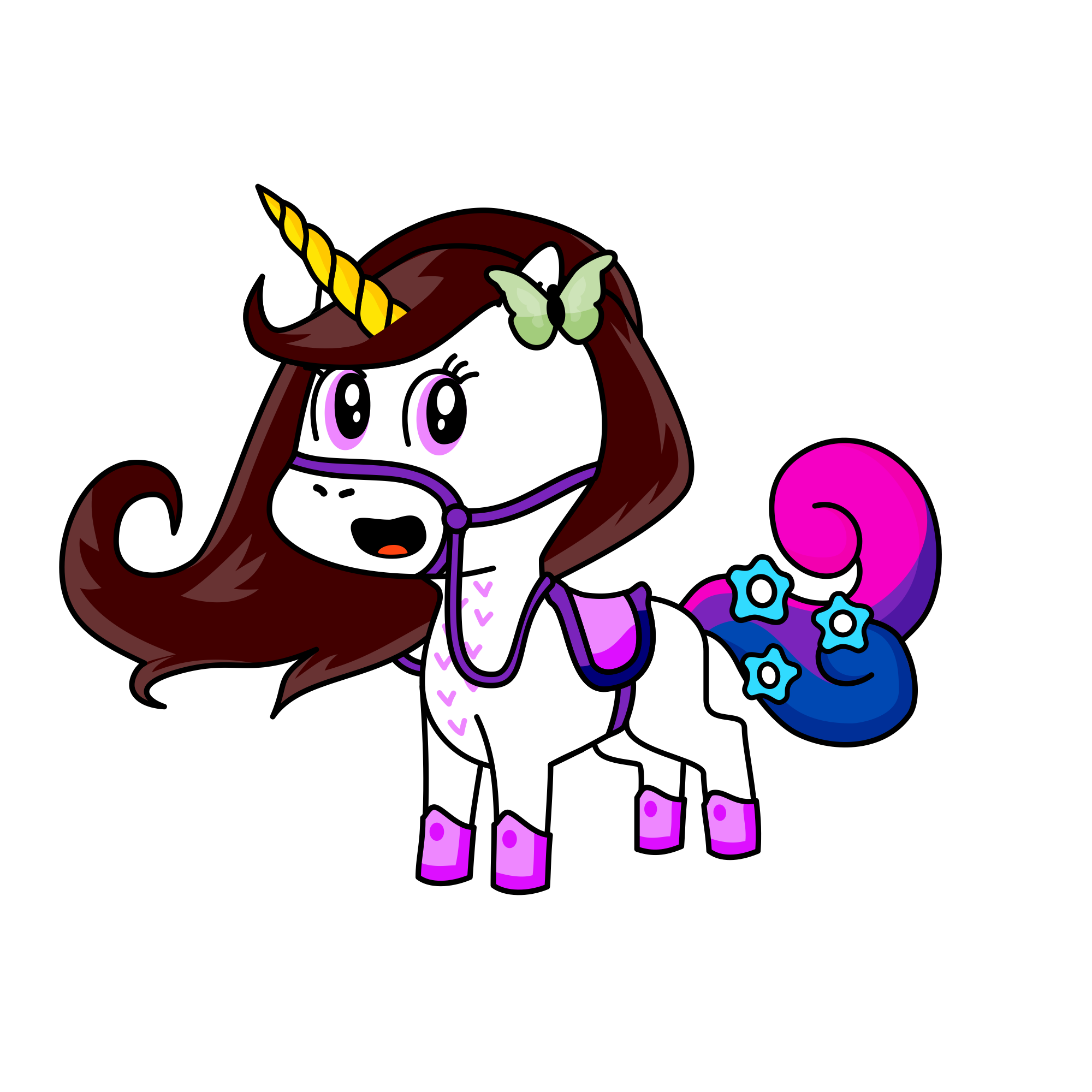 Unicorn Butterfly, the unicorn
