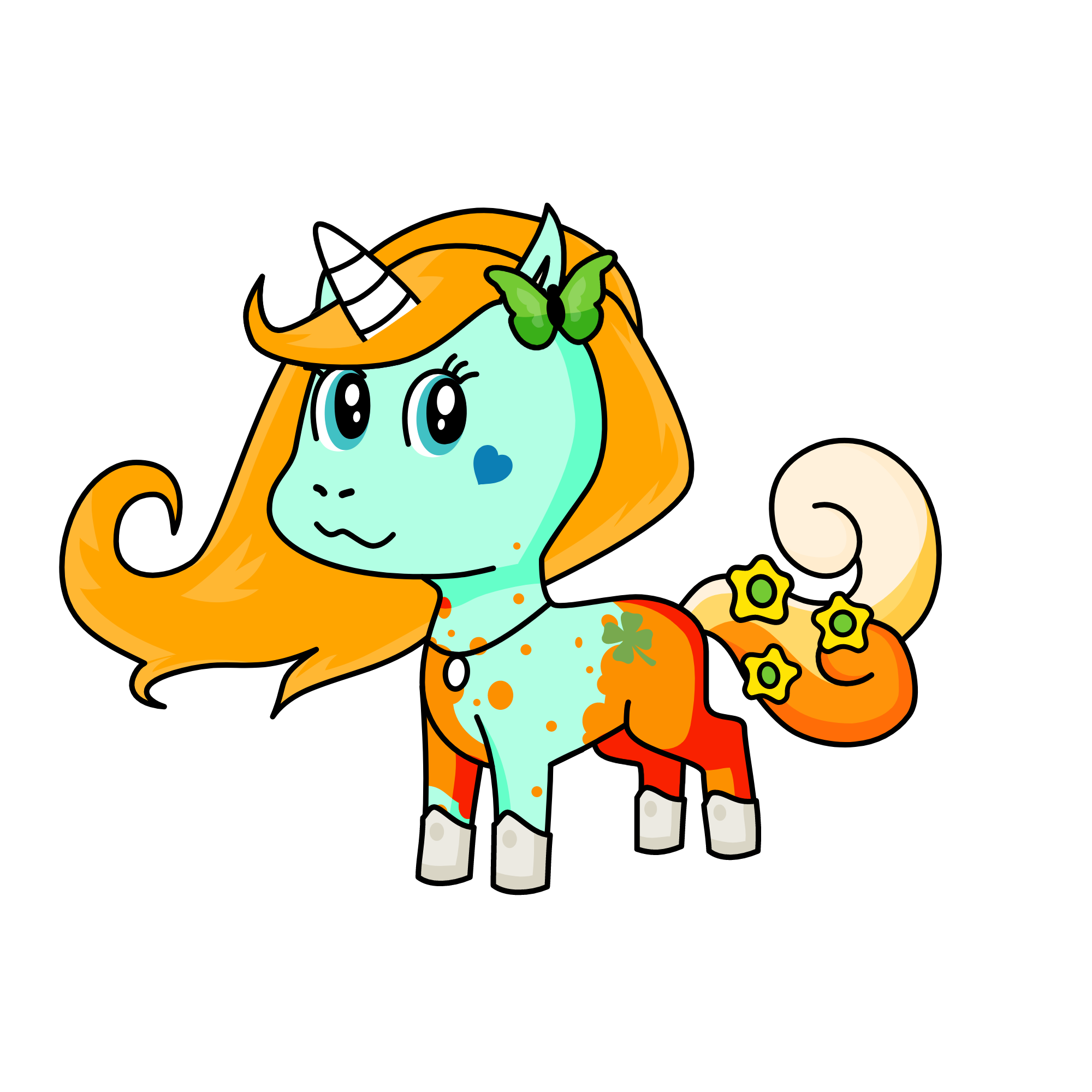 clover, the unicorn