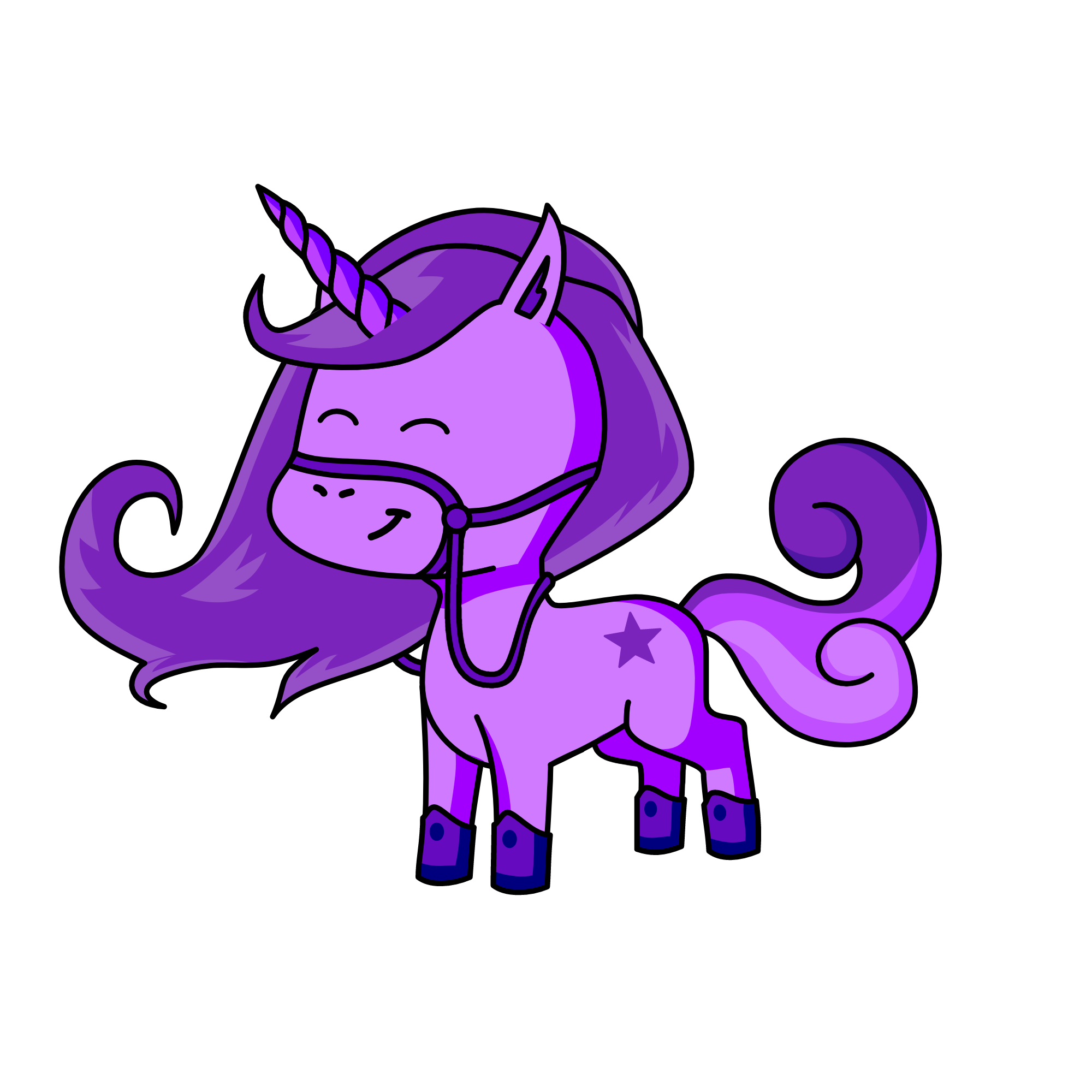 Lavender, the unicorn