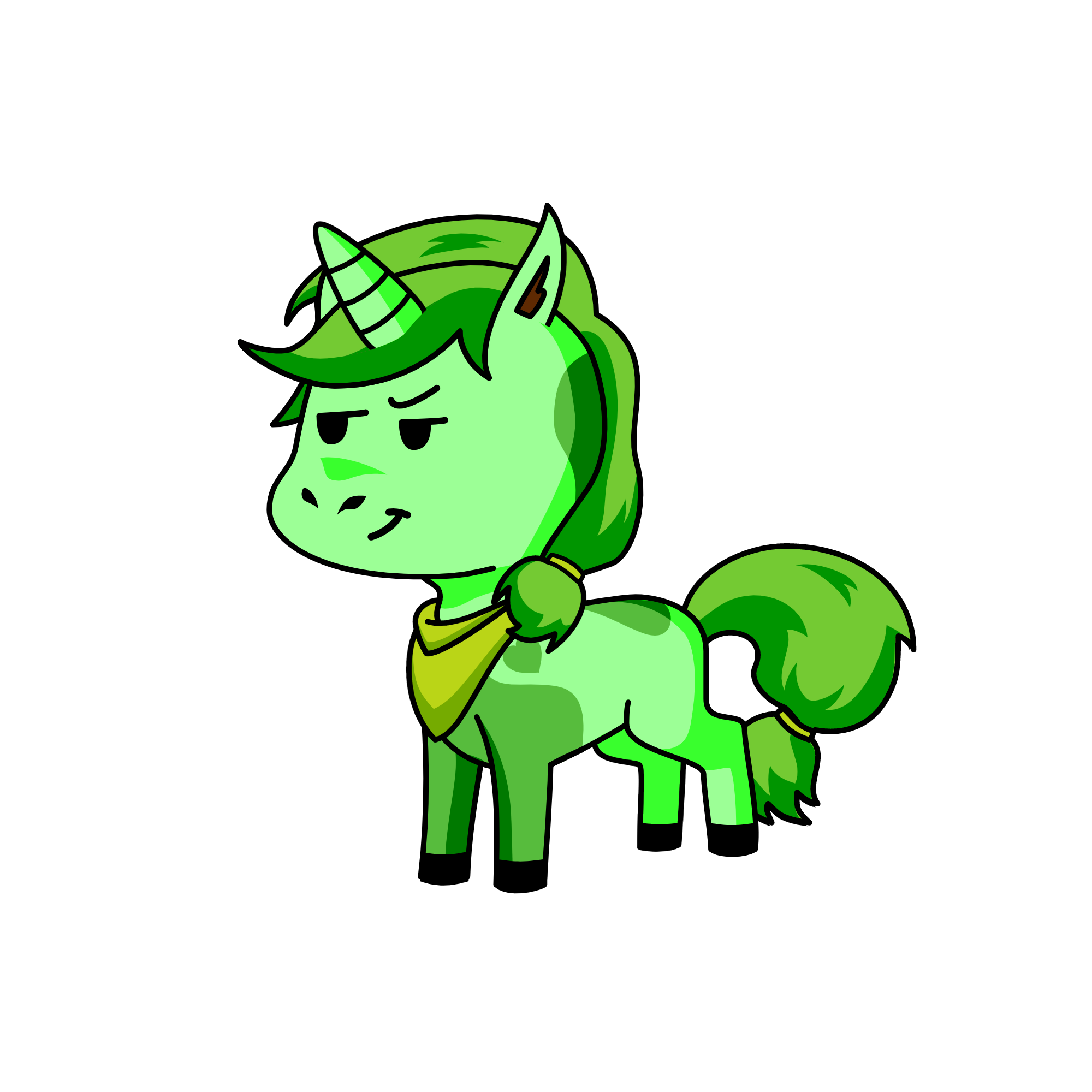 Mint, the unicorn